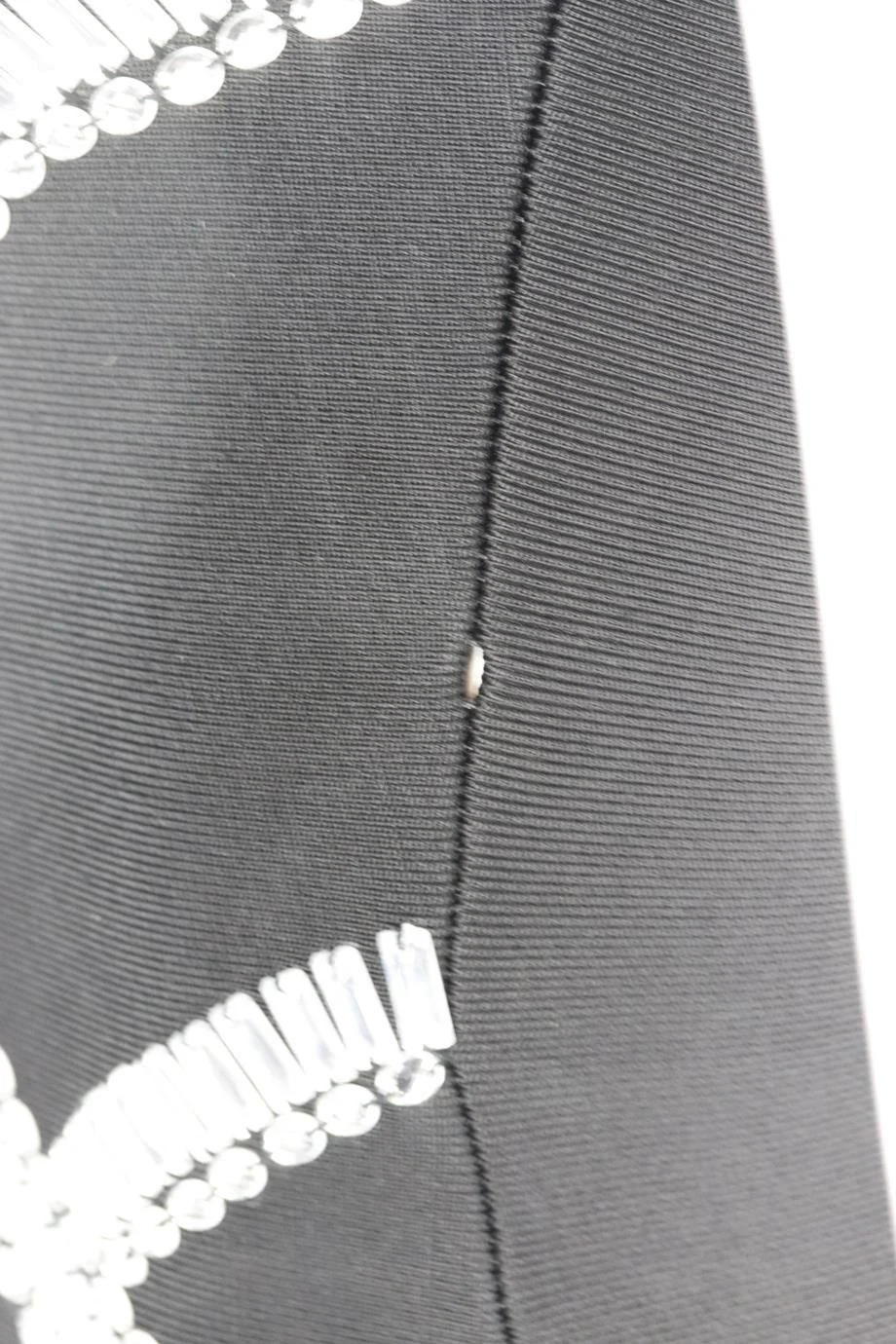 HERVE LEGER EMBELLISHED STRETCH KNIT MINI DRESS SMALL - Image 5