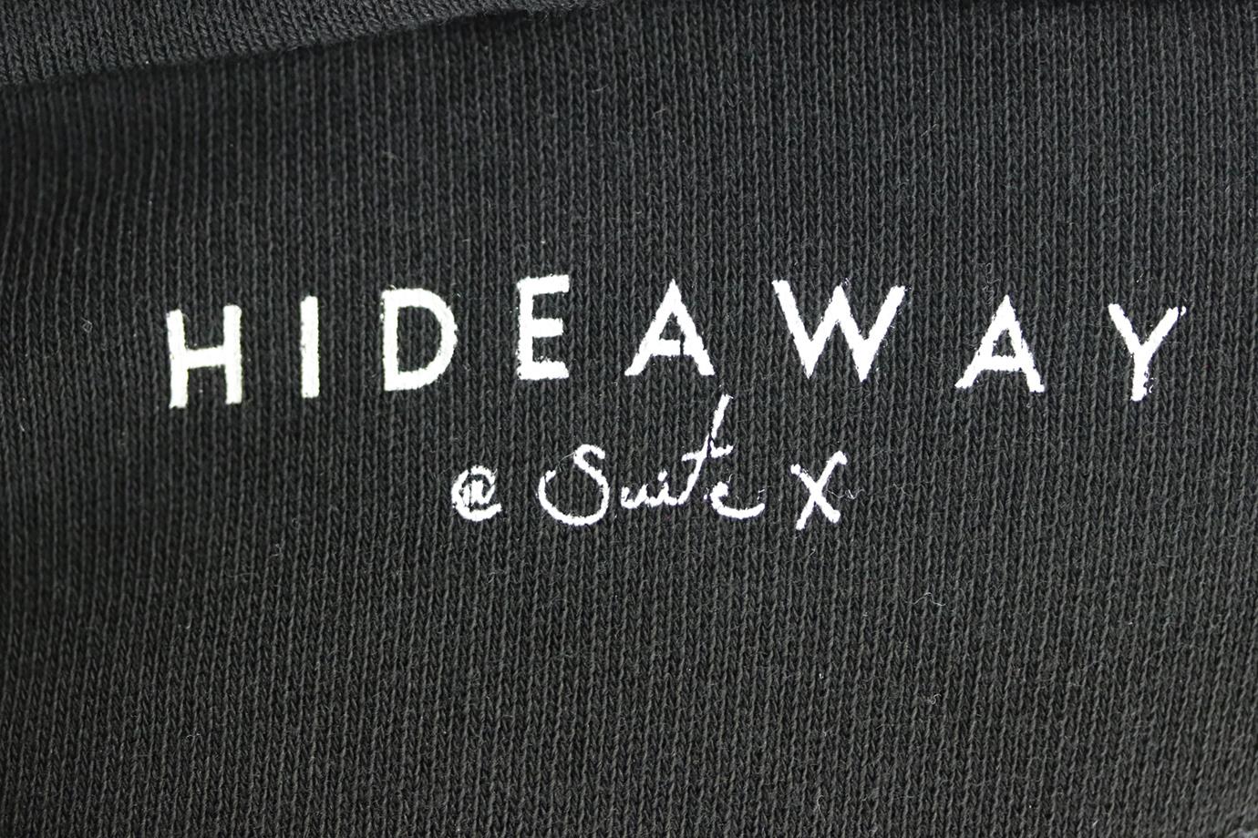 HIDEAWAY @ SUITE X MEN'S PRINTED COTTON JERSEY HOODIE SMALL - Image 4