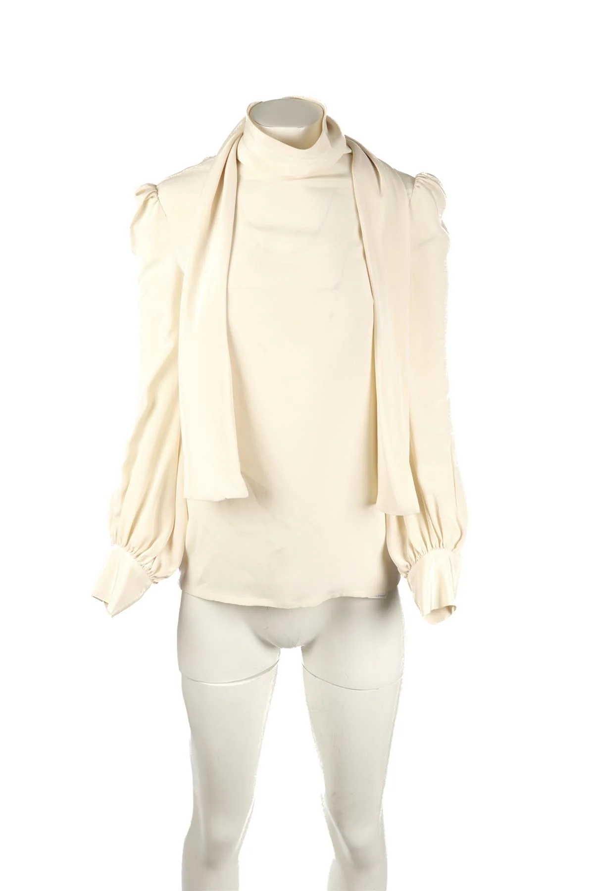 HILLIER BARTLEY CREAM SILK TOP UK 8 - Image 2