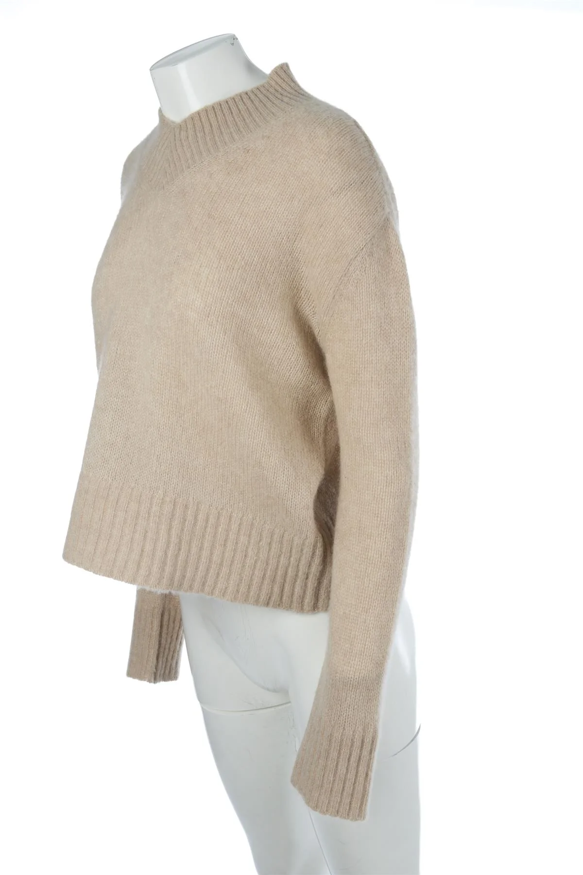 HIMALAYAN CASHMERE COMPANY BEIGE CASHMERE SWEATER SMALL - Image 3