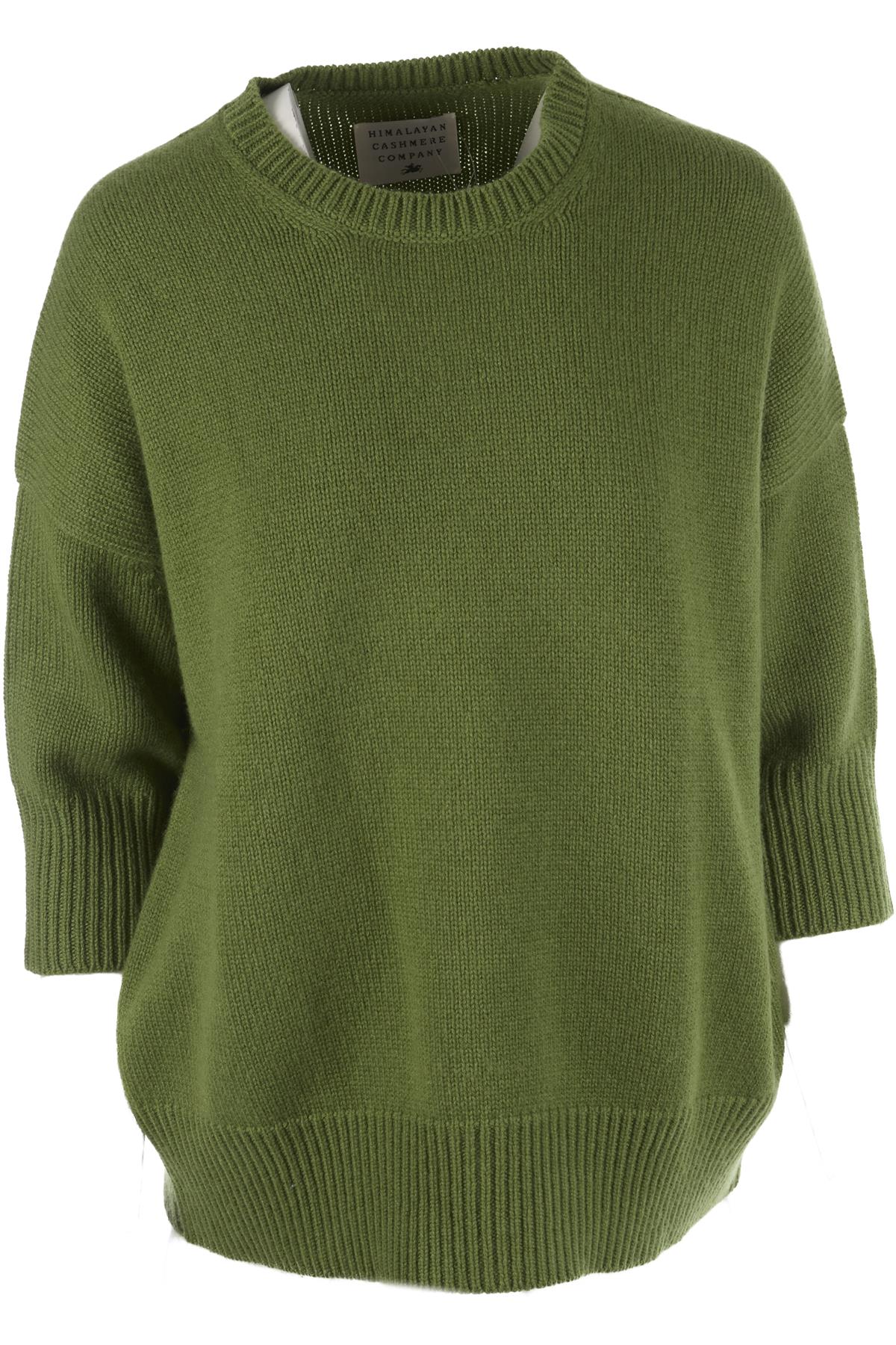 HIMALAYAN CASHMERE COMPANY GREEN CASHMERE SWEATER XSMALL