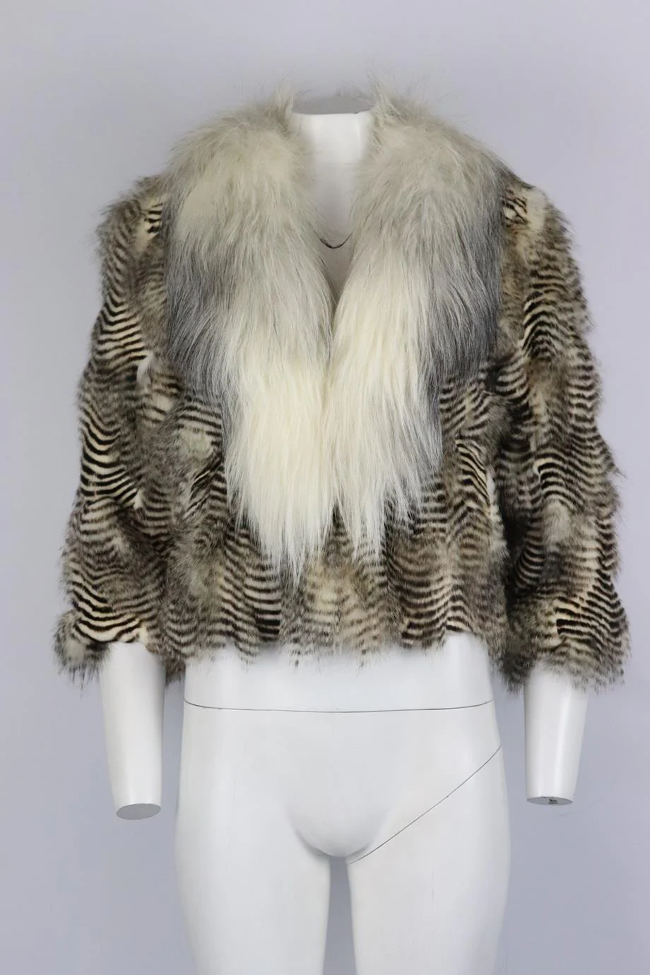 HOCKLEY RACCOON FUR JACKET UK 10 - Image 2
