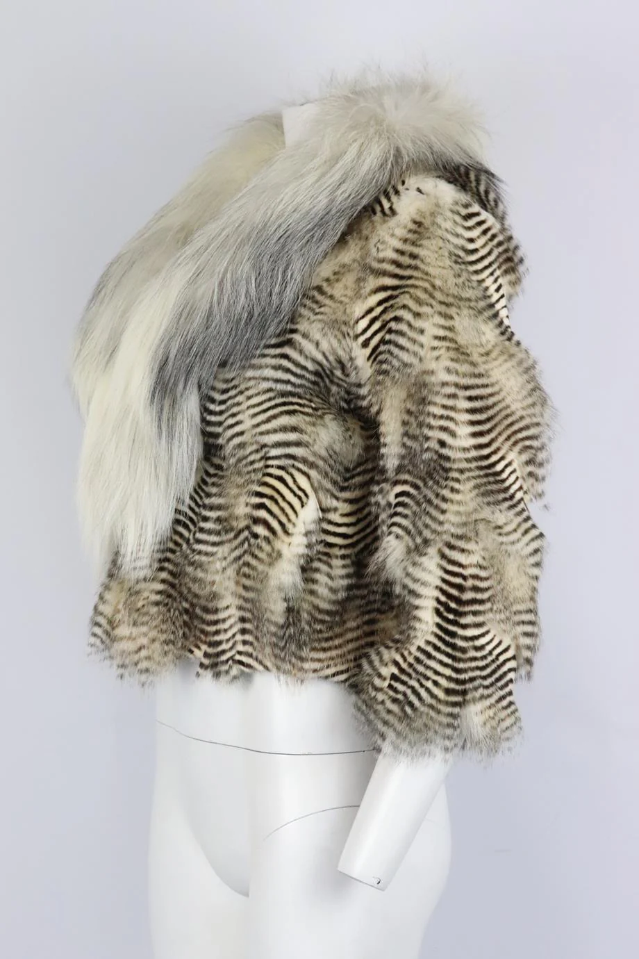 HOCKLEY RACCOON FUR JACKET UK 10 - Image 3