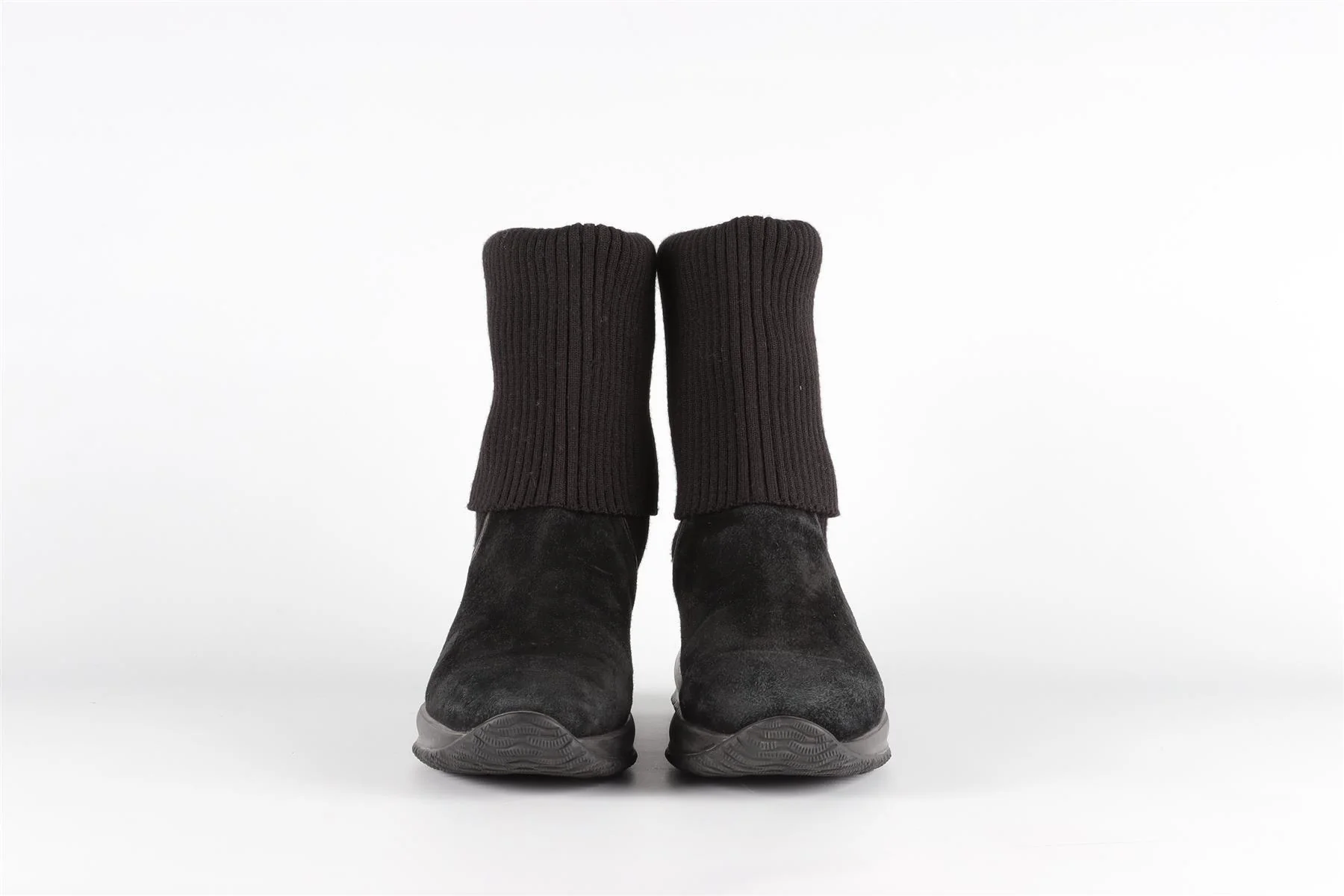 HOGAN BLACK SUEDE ANKLE BOOTS EU 38.5 UK 5.5 US 8.5 - Image 3