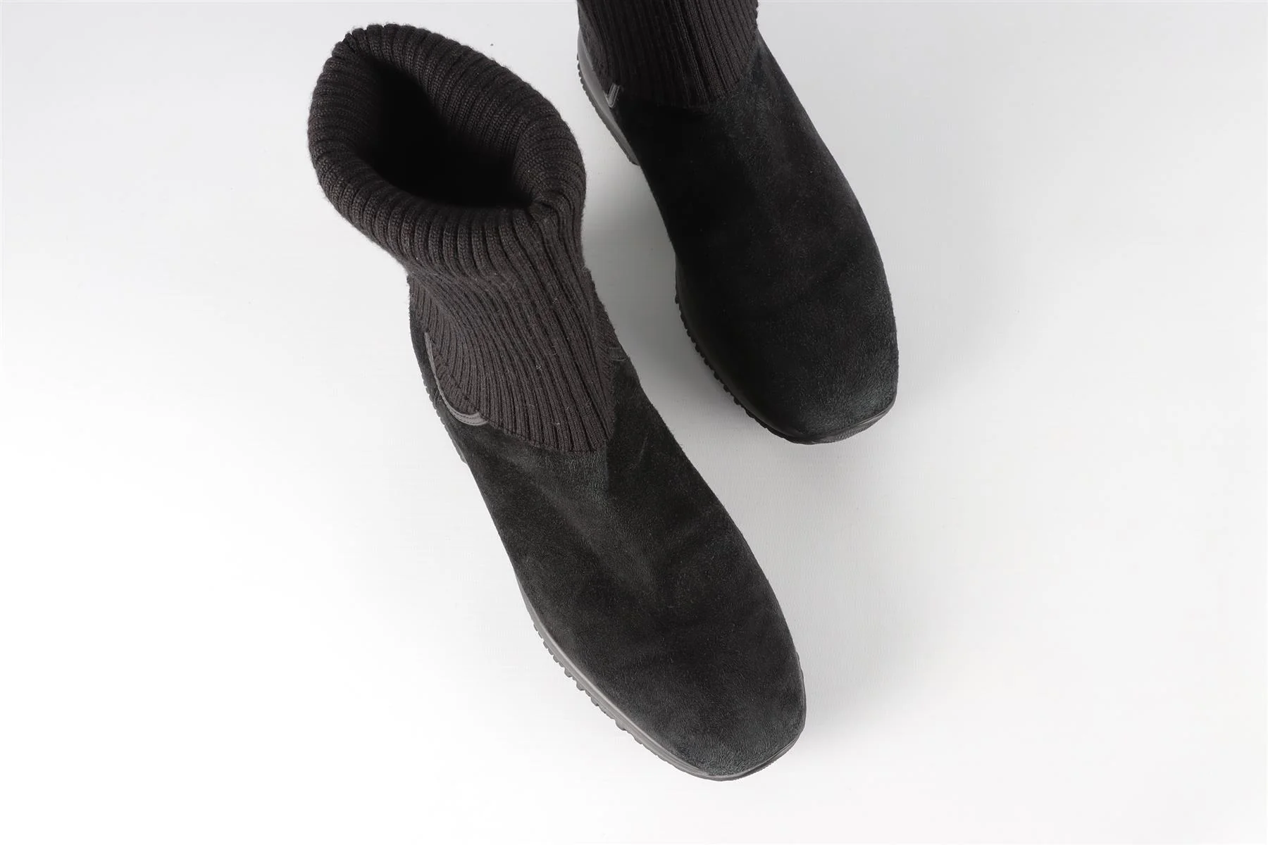 HOGAN BLACK SUEDE ANKLE BOOTS EU 38.5 UK 5.5 US 8.5 - Image 4