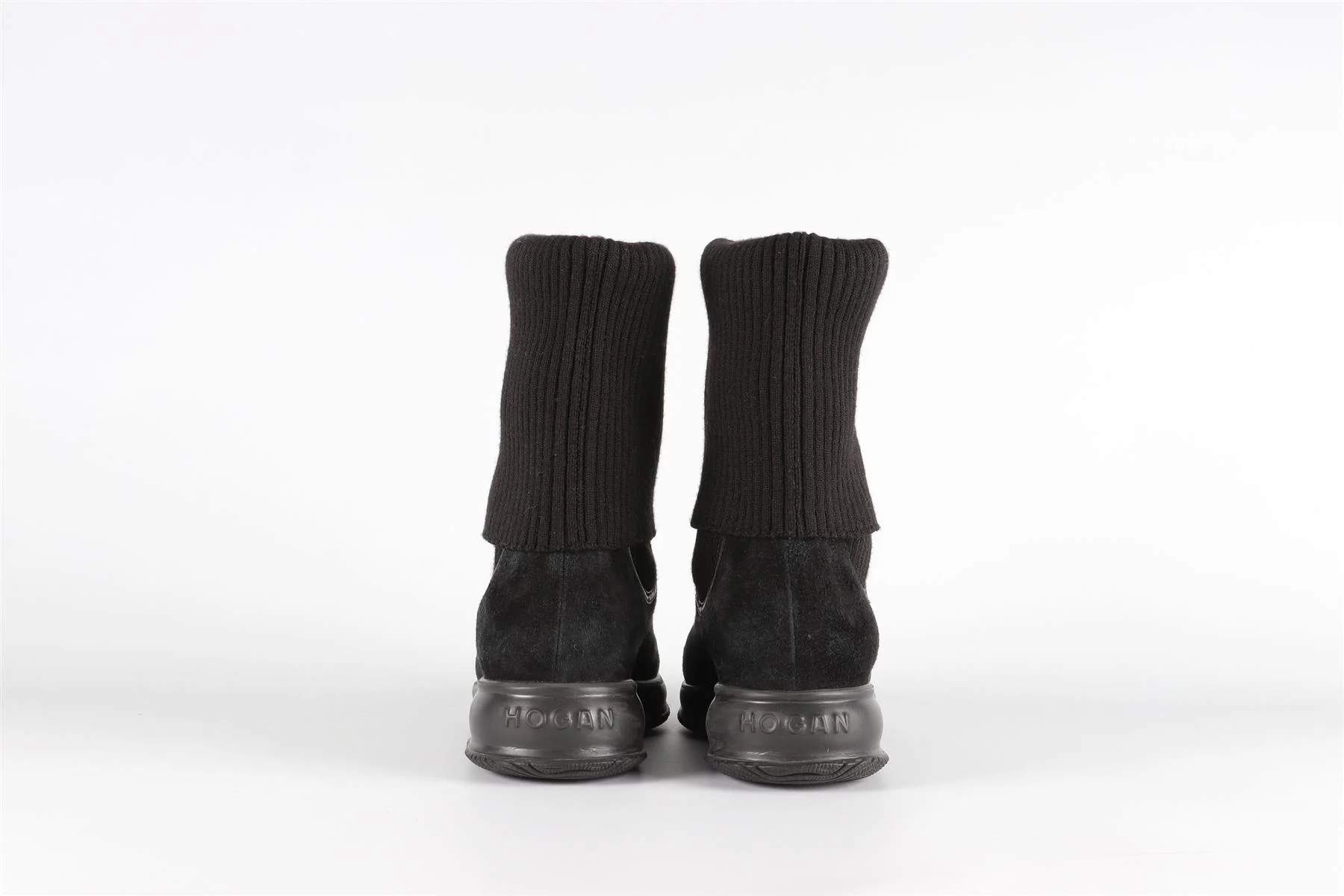 HOGAN BLACK SUEDE ANKLE BOOTS EU 38.5 UK 5.5 US 8.5 - Image 5