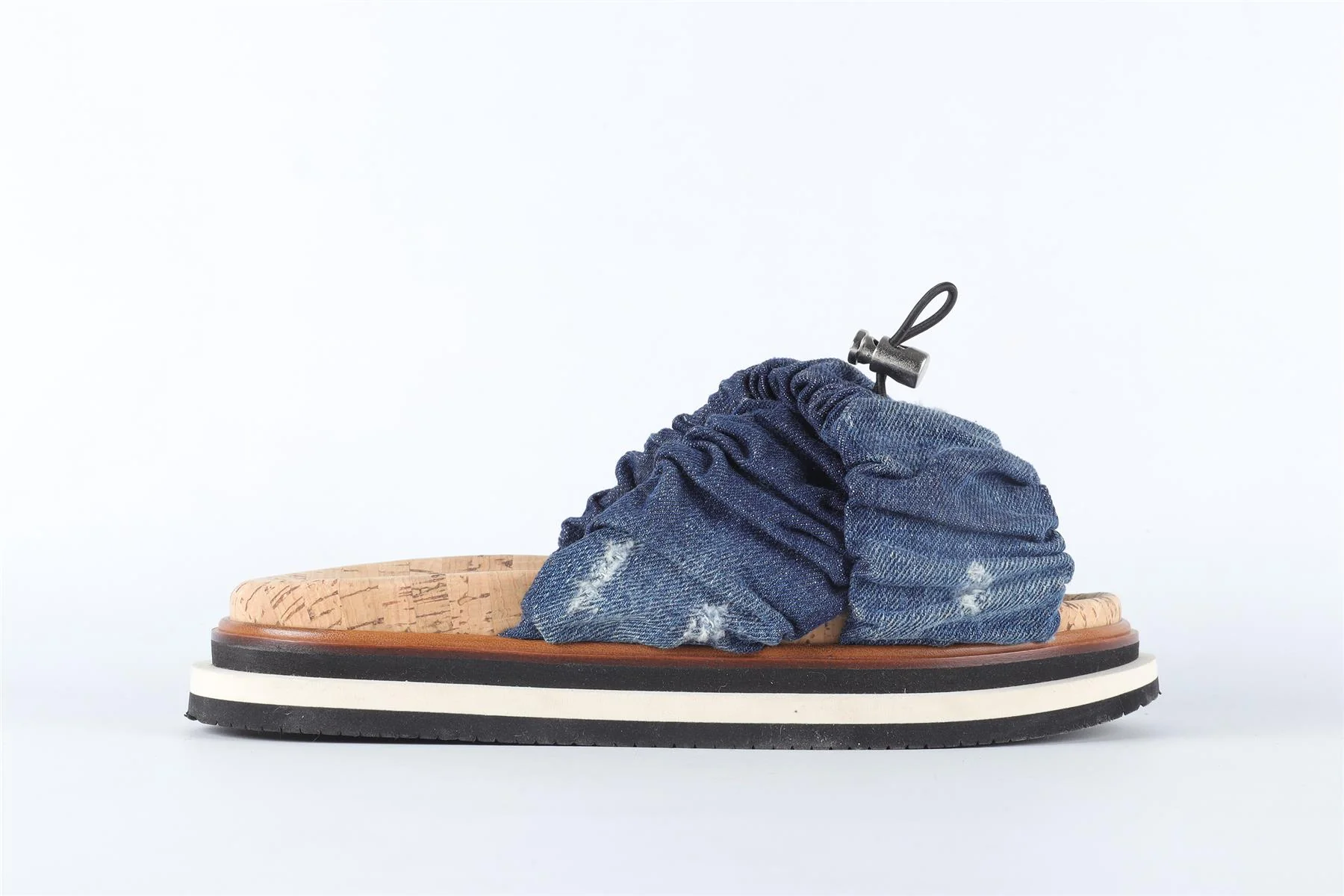 HOGAN BLUE DENIM SANDALS EU 37 UK 4 US 7 - Image 2