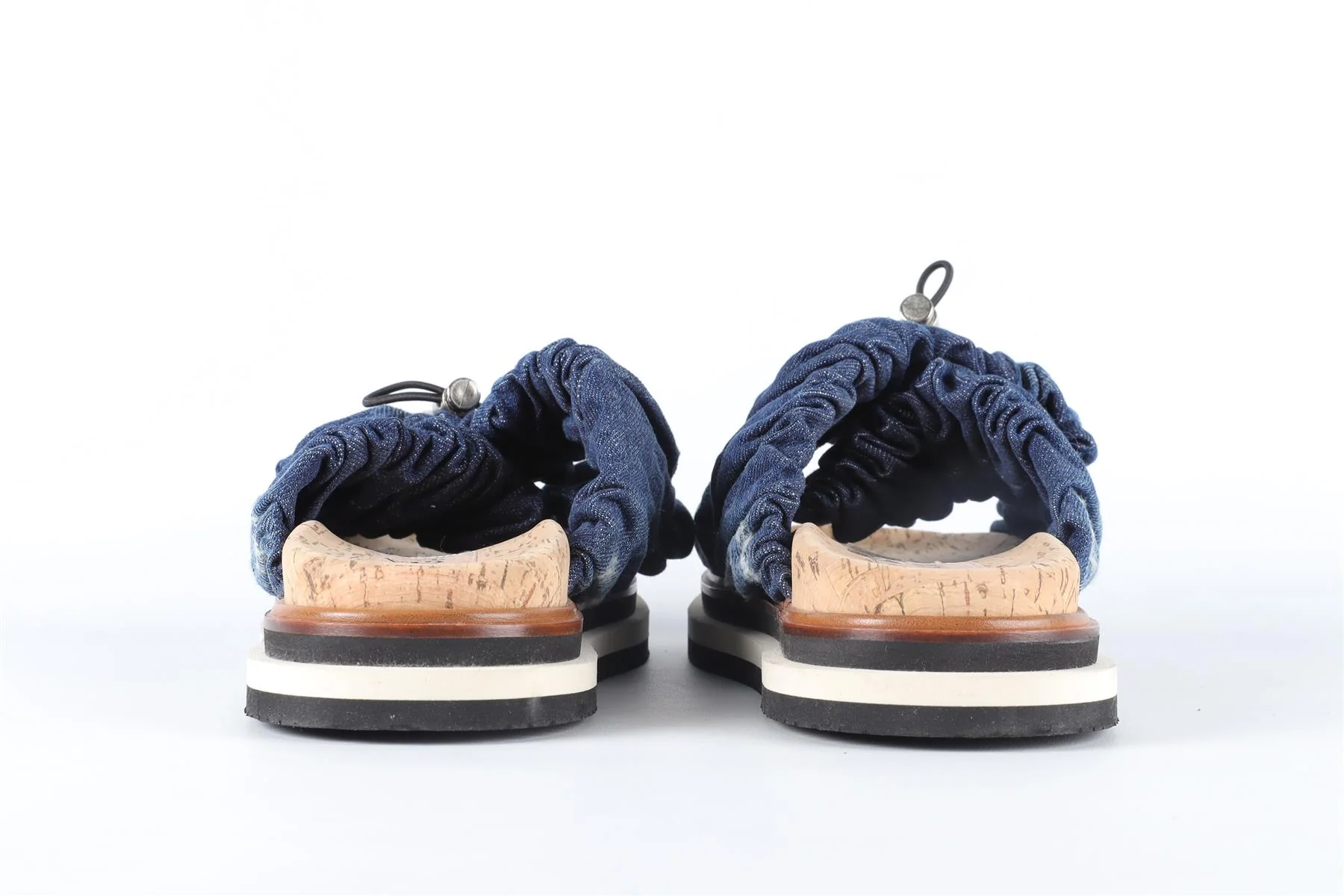 HOGAN BLUE DENIM SANDALS EU 37 UK 4 US 7 - Image 5