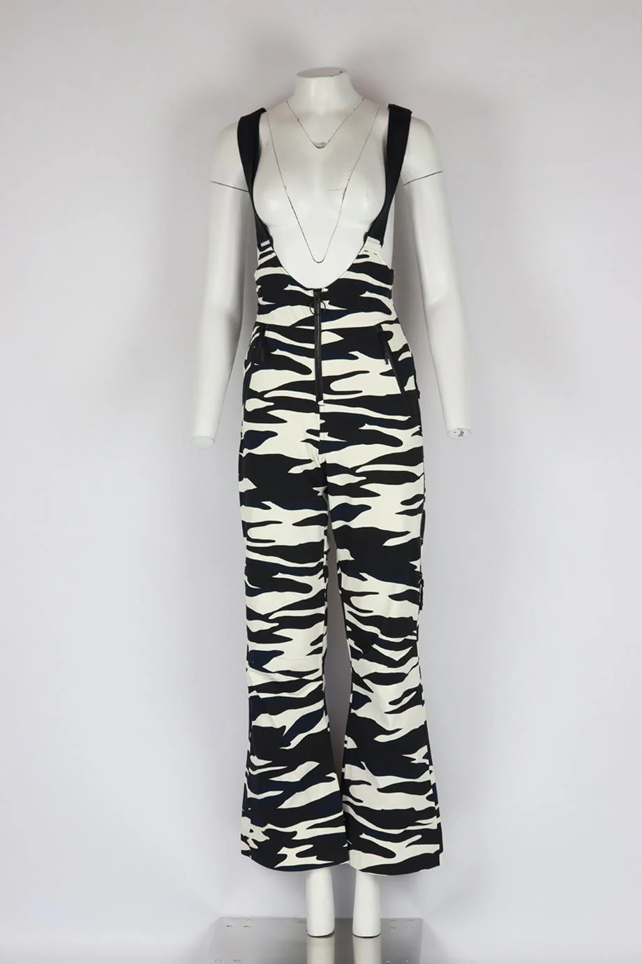 HOLDEN ZEBRA PRINT SHELL FLARED SALOPETTES XSMALL - Image 2