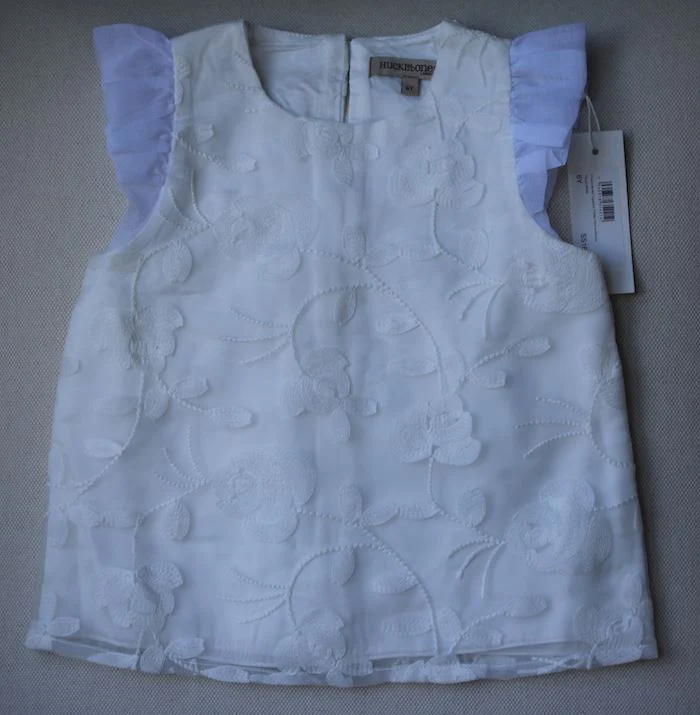 HUCKLEBONES LONDON GIRLS FLORAL BLOUSE 6 YEARS - Image 2