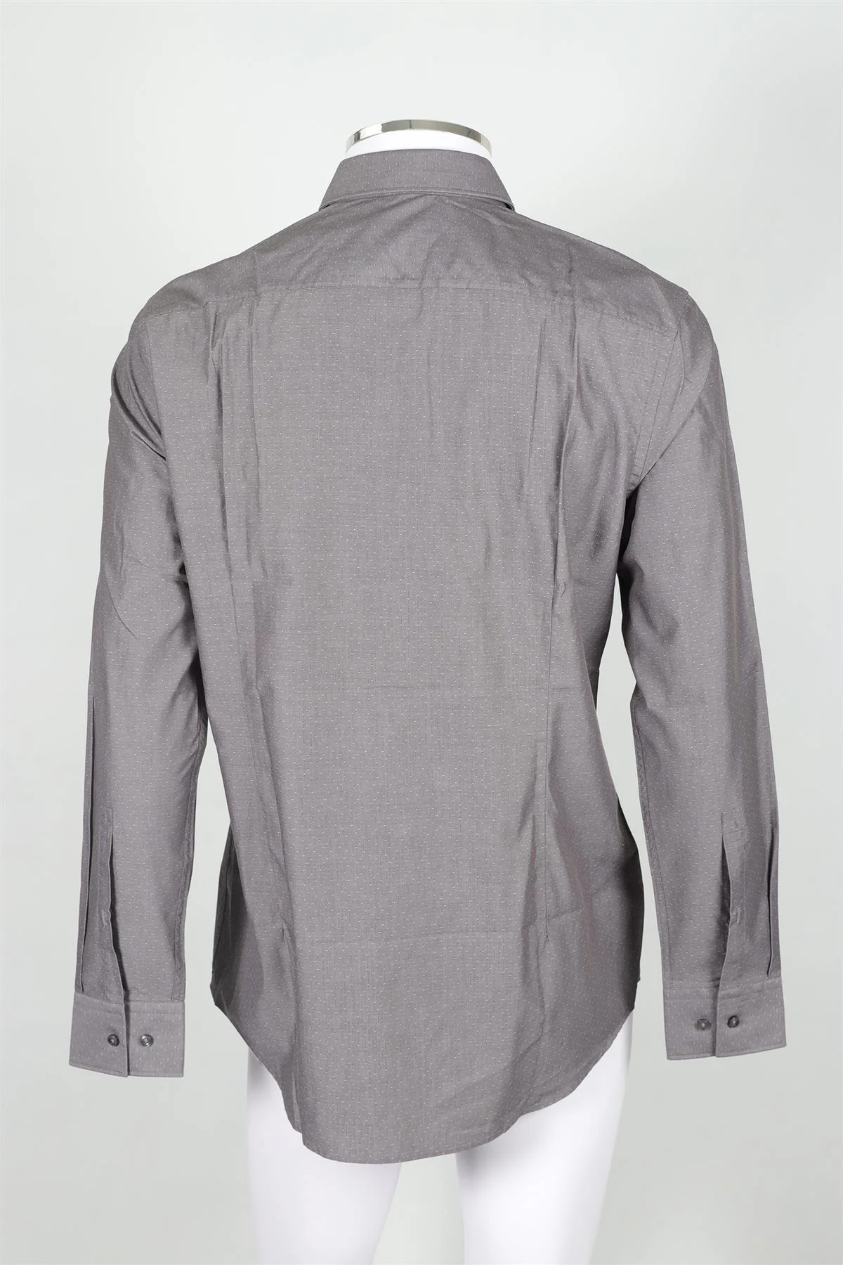 HUGO BOSS GREY MEN'S SLIM FIT COTTON SHIRT UK/US COLLAR 16 1/2 UK/US CHEST 42 - Image 4