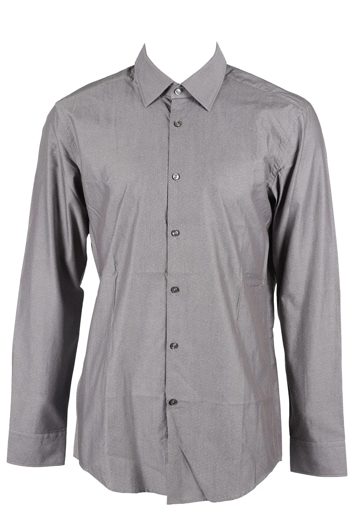 HUGO BOSS GREY MEN'S SLIM FIT COTTON SHIRT UK/US COLLAR 16 1/2 UK/US CHEST 42 - Image 5