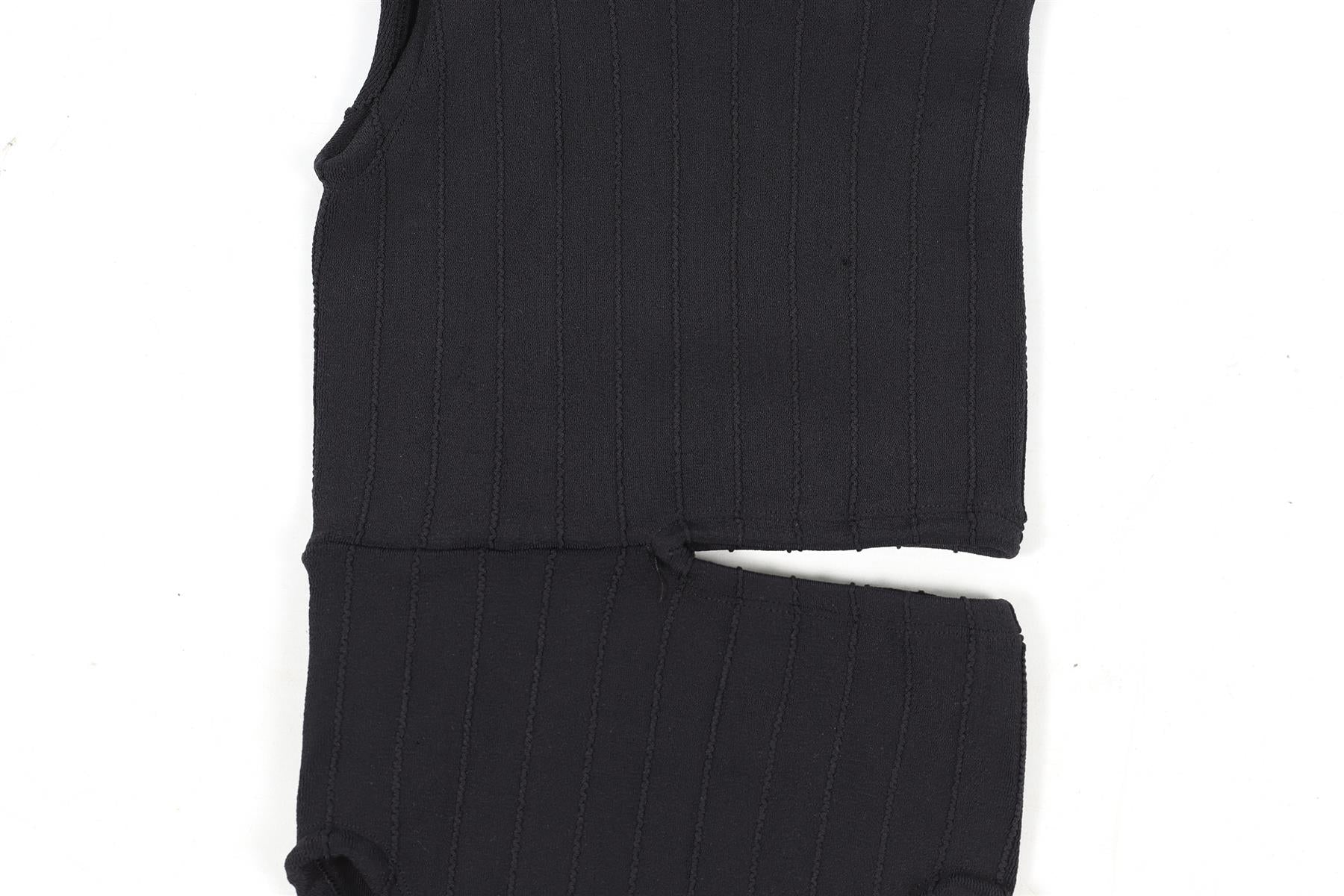 HUNZA G BLACK KNIT SWIMSUIT SMALL - Image 3