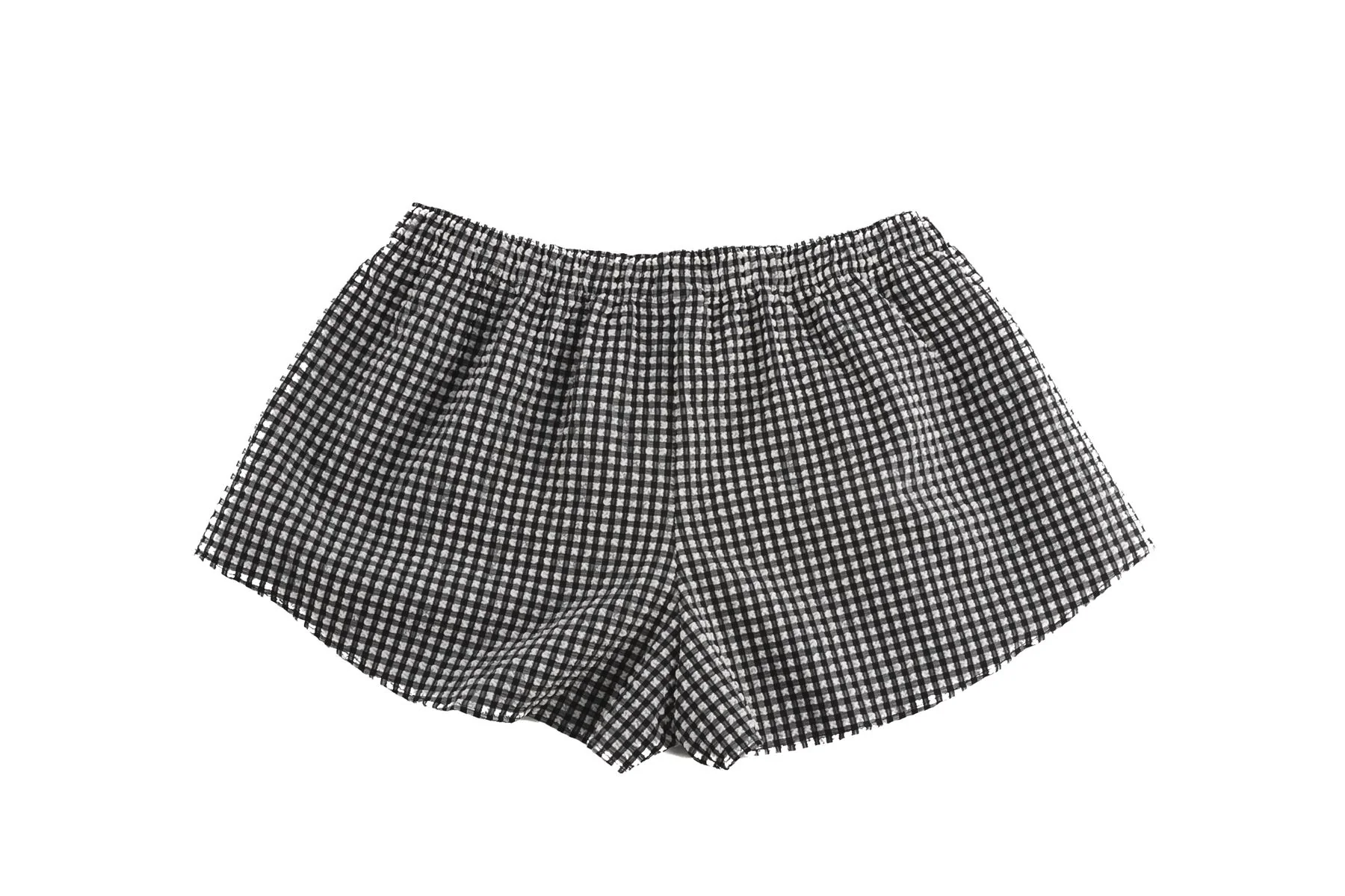 HUNZA G BLACK SEERSUCKER SHORTS SMALL/MEDIUM - Image 4