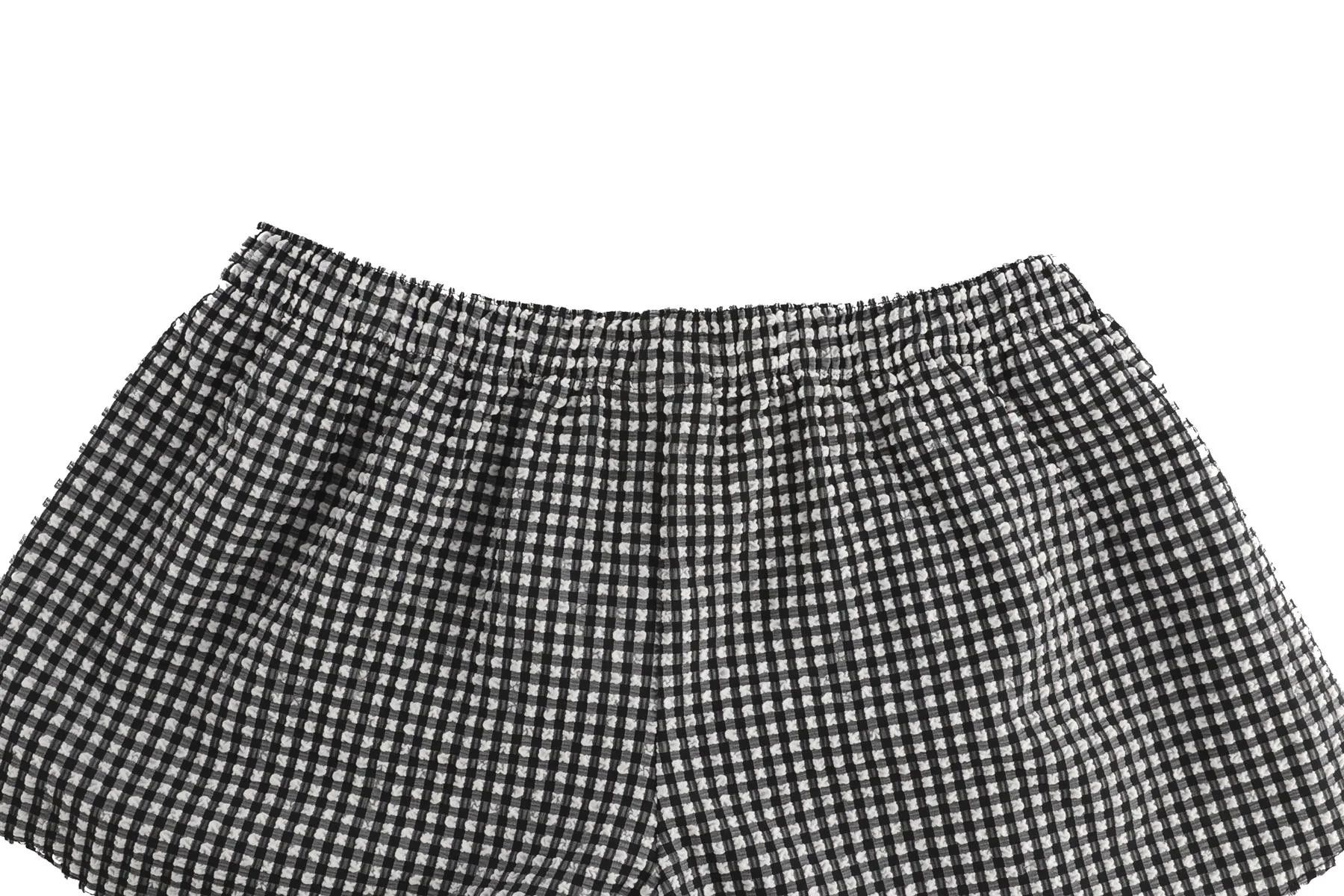 HUNZA G BLACK SEERSUCKER SHORTS SMALL/MEDIUM - Image 5