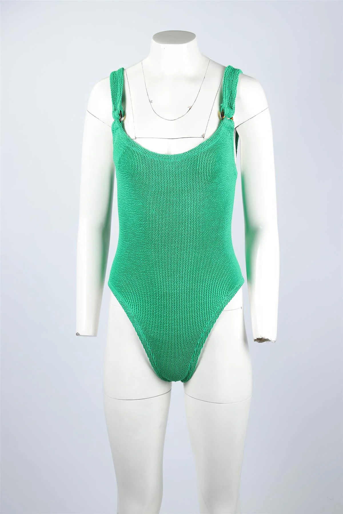 HUNZA G GREEN SWIMSUIT ONE SIZE - Image 2