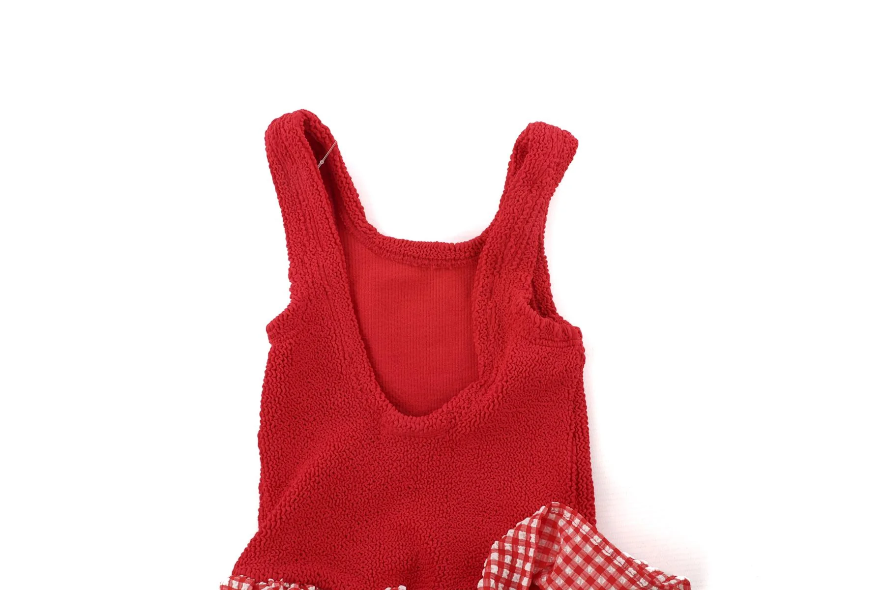 HUNZA G RED KIDS GIRLS SWIMSUIT 7-12 YEARS ONE SIZE - Image 5