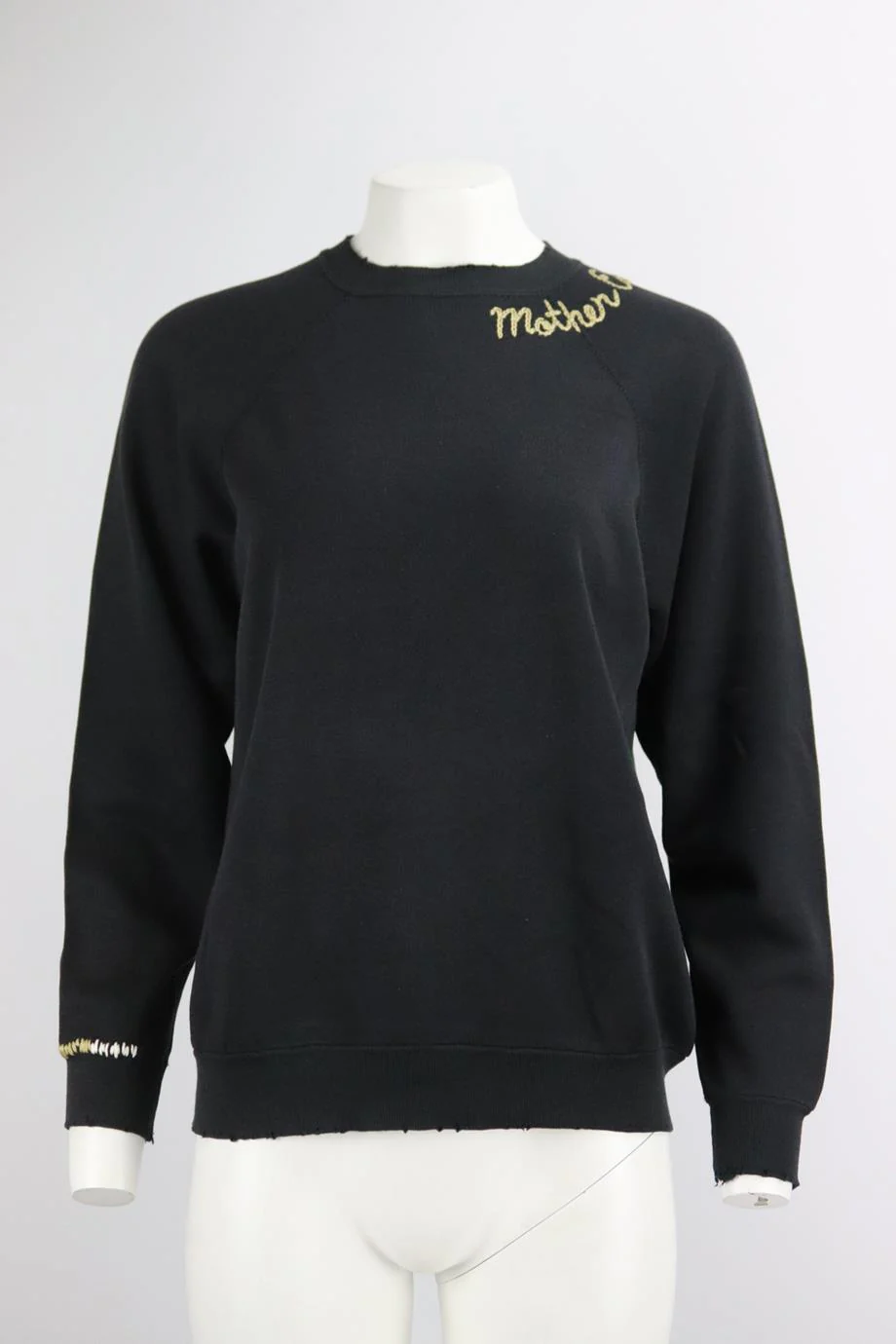 I STOLE MY BOYFRIEND'S SHIRT EMBROIDERED COTTON BLEND SWEATSHIRT XSMALL/SMALL - Image 2