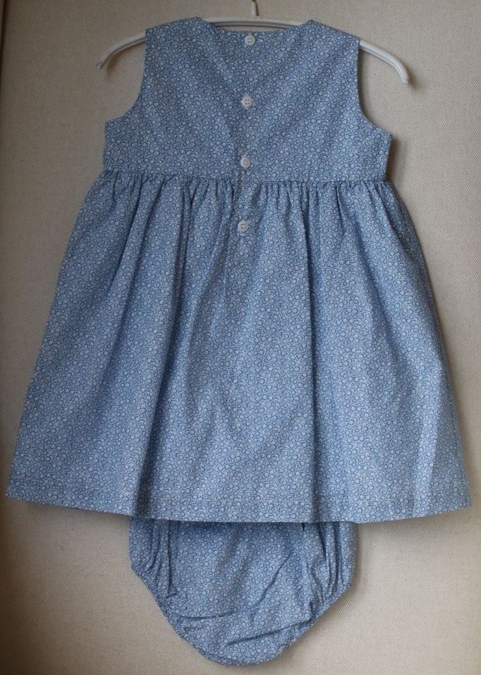 IL GUFO BABY GIRLS BLUE FLORAL DRESS 2 YEARS - Image 3