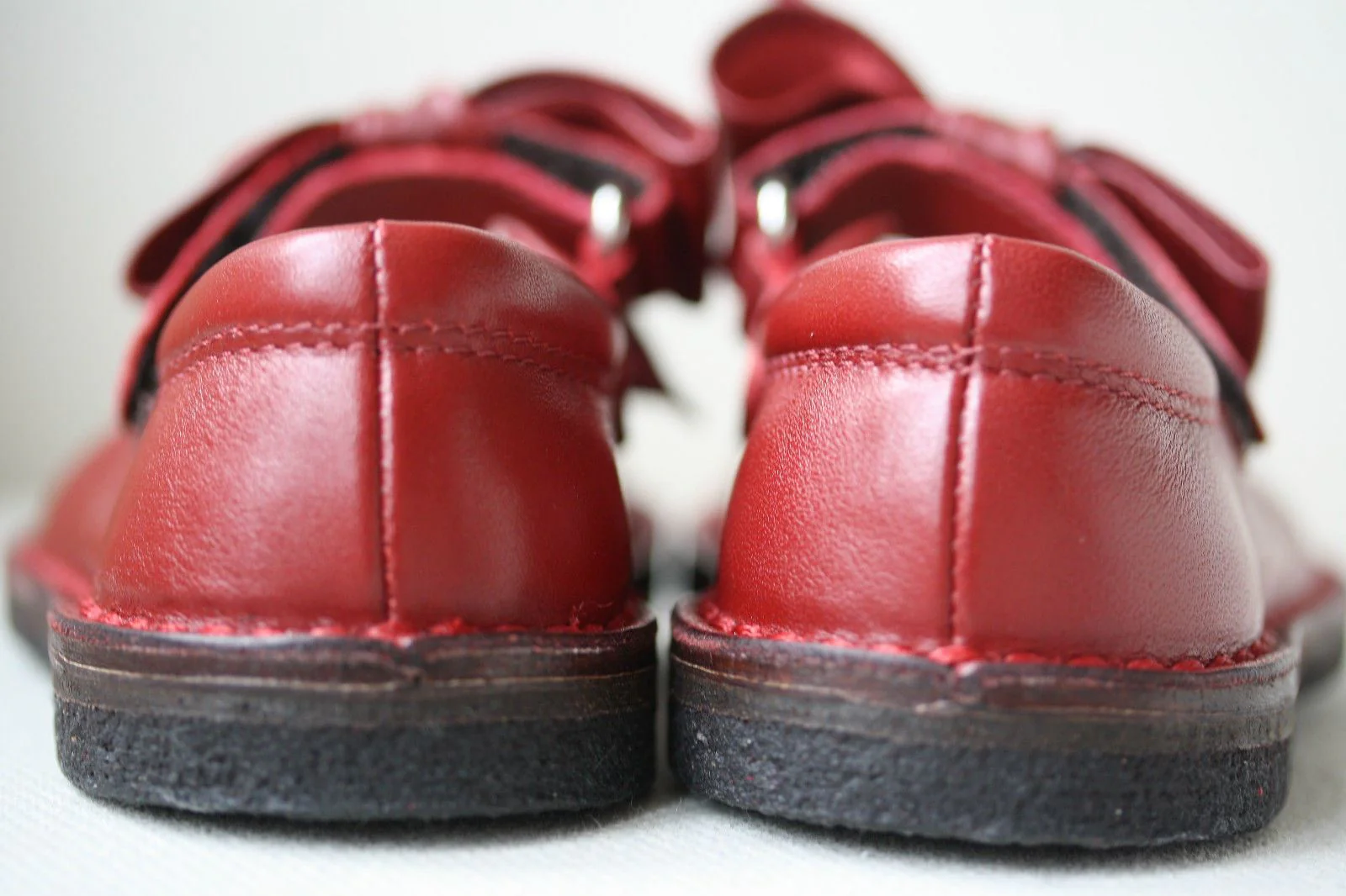 IL GUFO BABY RED LEATHER BOW SHOES EU 20 UK 4 - Image 6