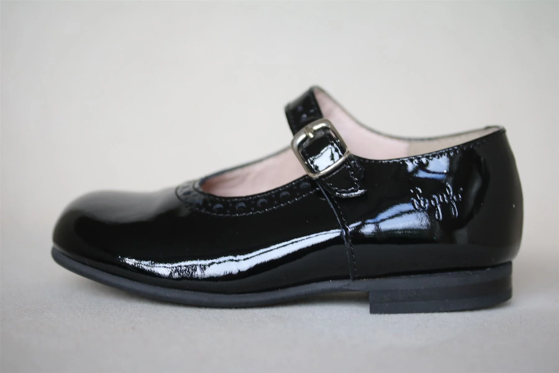 IL GUFO GIRLS BLACK PATENT LEATHER SHOES EU 23 UK 6 - Image 2