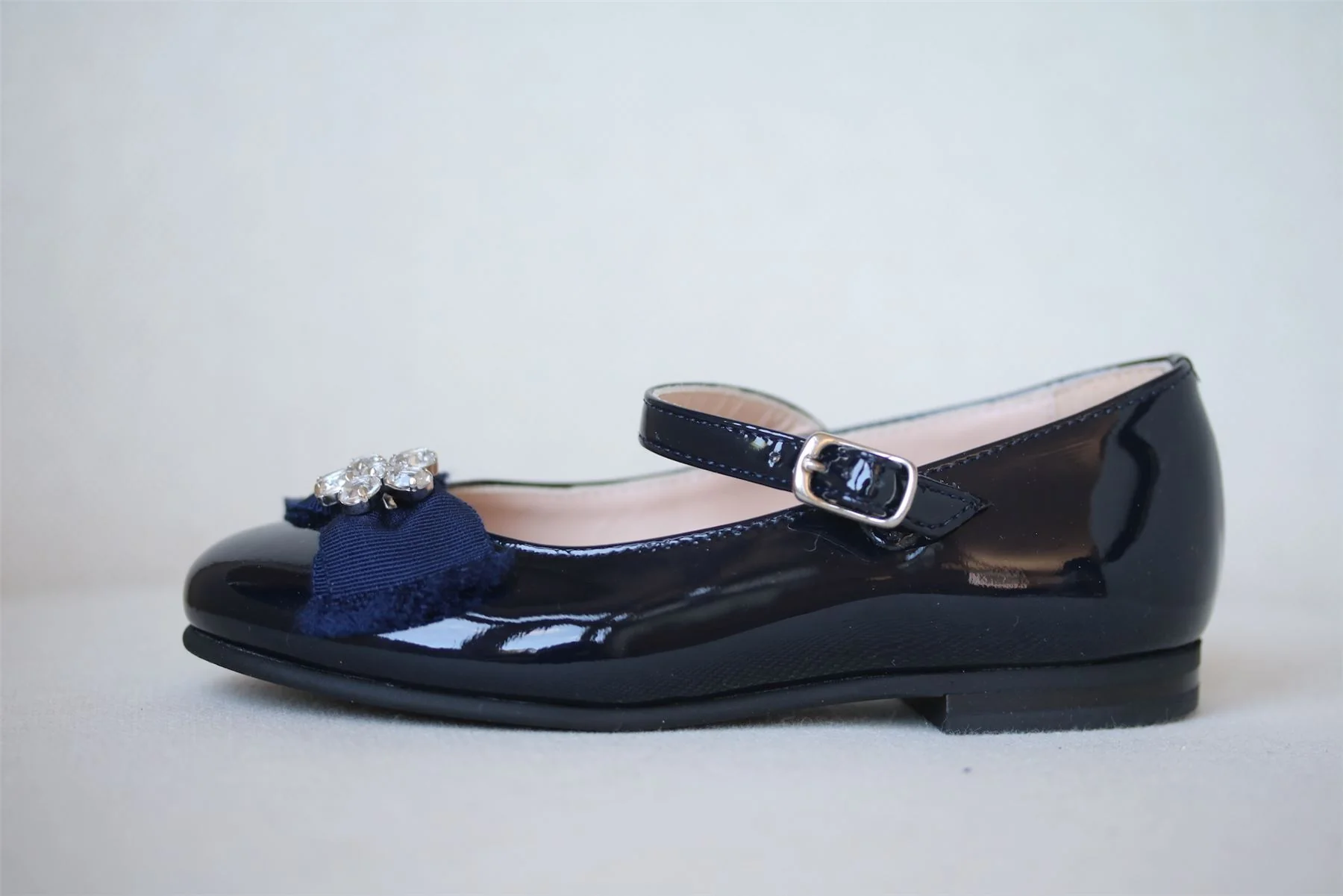 IL GUFO GIRLS NAVY BLUE PATENT LEATHER SHOES EU 25 UK 8 - Image 2