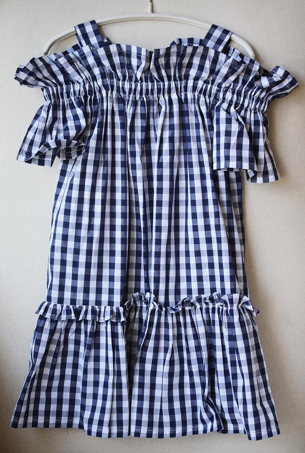 IL GUFO KIDS GIRLS RUFFLED GINGHAM DRESS 5 YEARS - Image 2