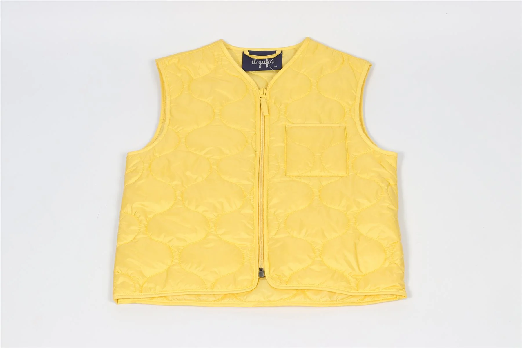 IL GUFO YELLOW KIDS BOYS PADDED GILET 8 YEARS - Image 2