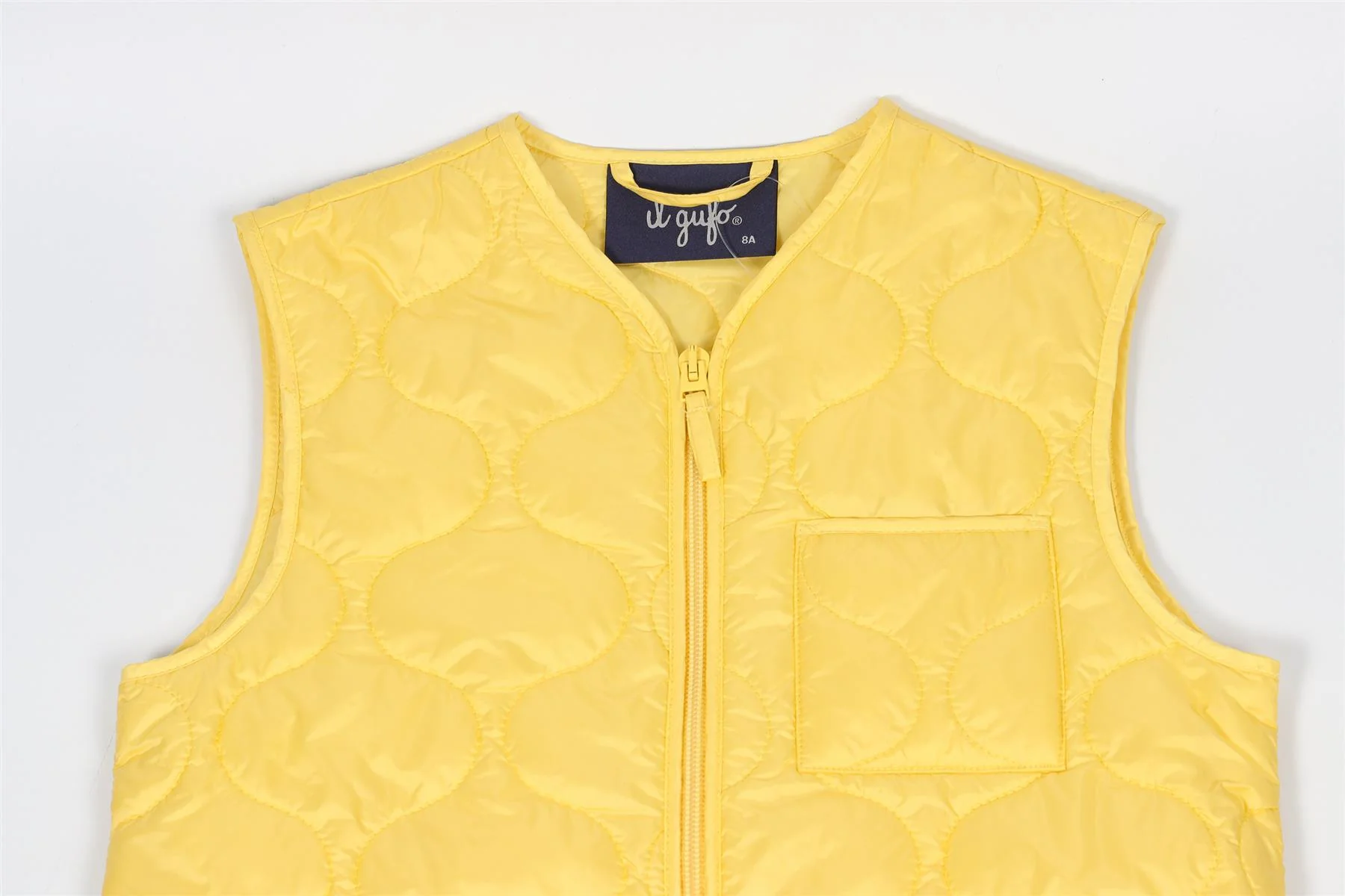 IL GUFO YELLOW KIDS BOYS PADDED GILET 8 YEARS - Image 3