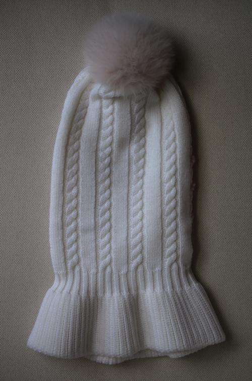 IL TRENINO KIDS GIRLS IVORY WOOL BALACLAVA HAT SIZE 1 4-6 YEARS - Image 3