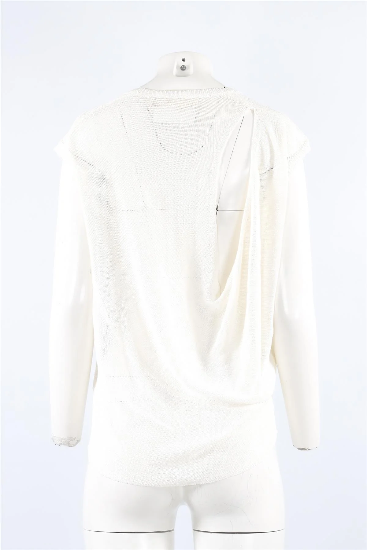 INHABIT WHITE LINEN VEST SMALL - Image 4