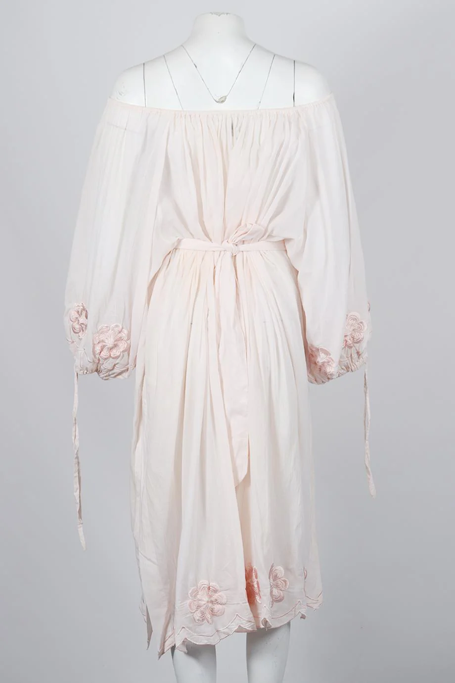 INNIKA CHOO BELTED EMBROIDERED COTTON MIDI DRESS UK 10 - Image 4