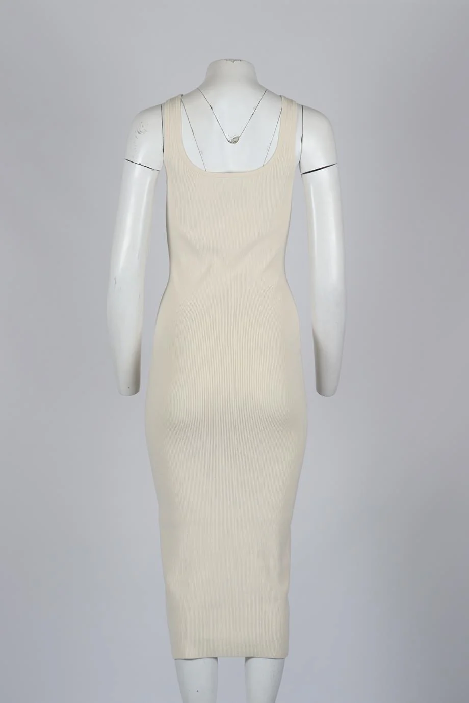 INTERMIX RIBBED KNIT MIDI DRESS SMALL - Image 4