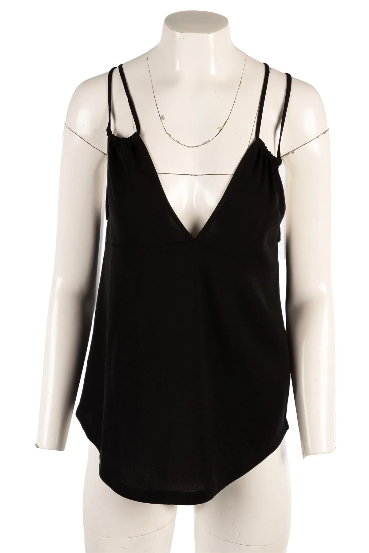 IRO BLACK CREPE TOP FR 38 UK 10 - Image 2
