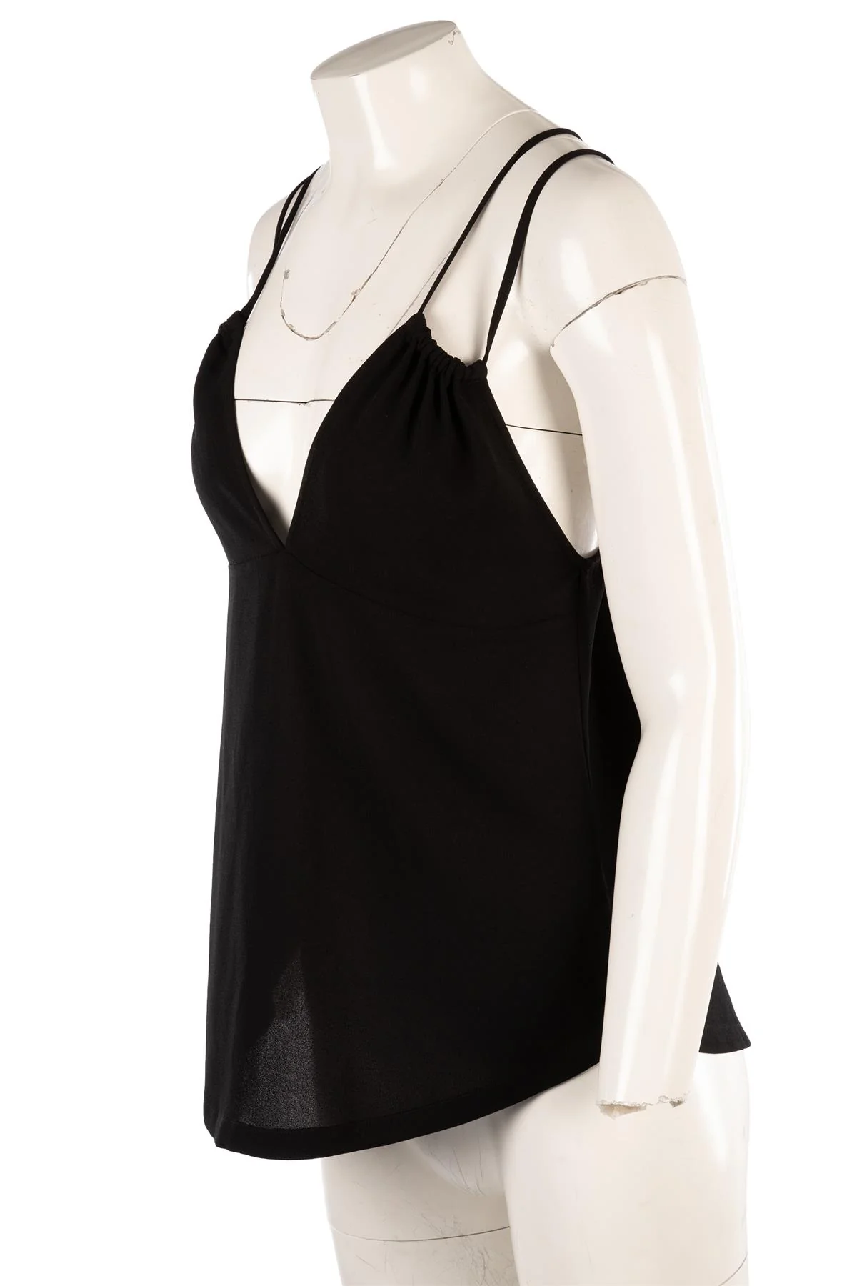 IRO BLACK CREPE TOP FR 38 UK 10 - Image 3