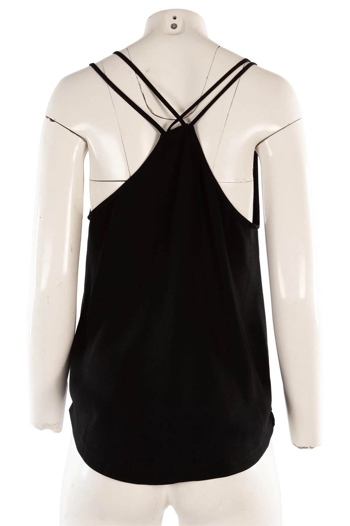 IRO BLACK CREPE TOP FR 38 UK 10 - Image 4