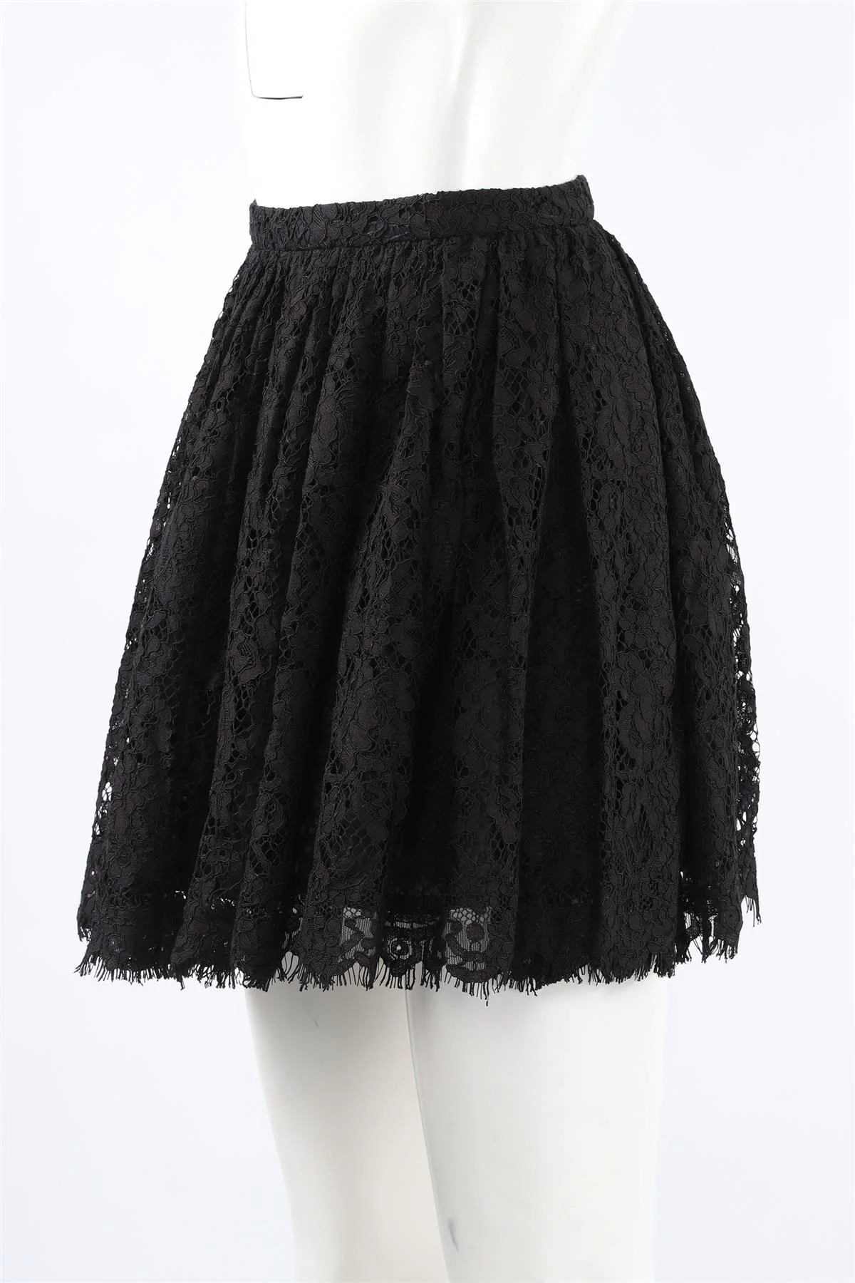 IRO BLACK LACE MINI SKIRT FR 34 UK 6 - Image 3