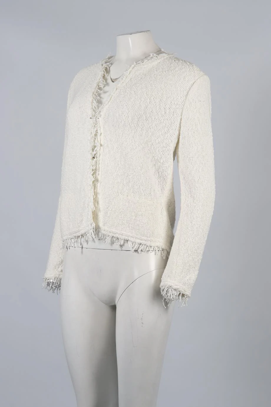 IRO COTTON BLEND JACKET FR 42 UK 14 - Image 3
