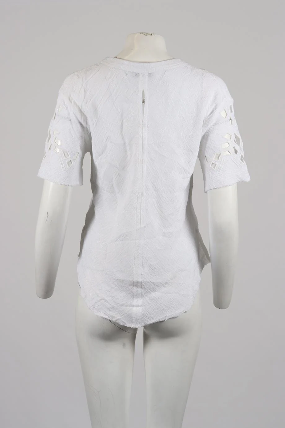 IRO COTTON BLEND TOP FR 36 UK 8 - Image 4