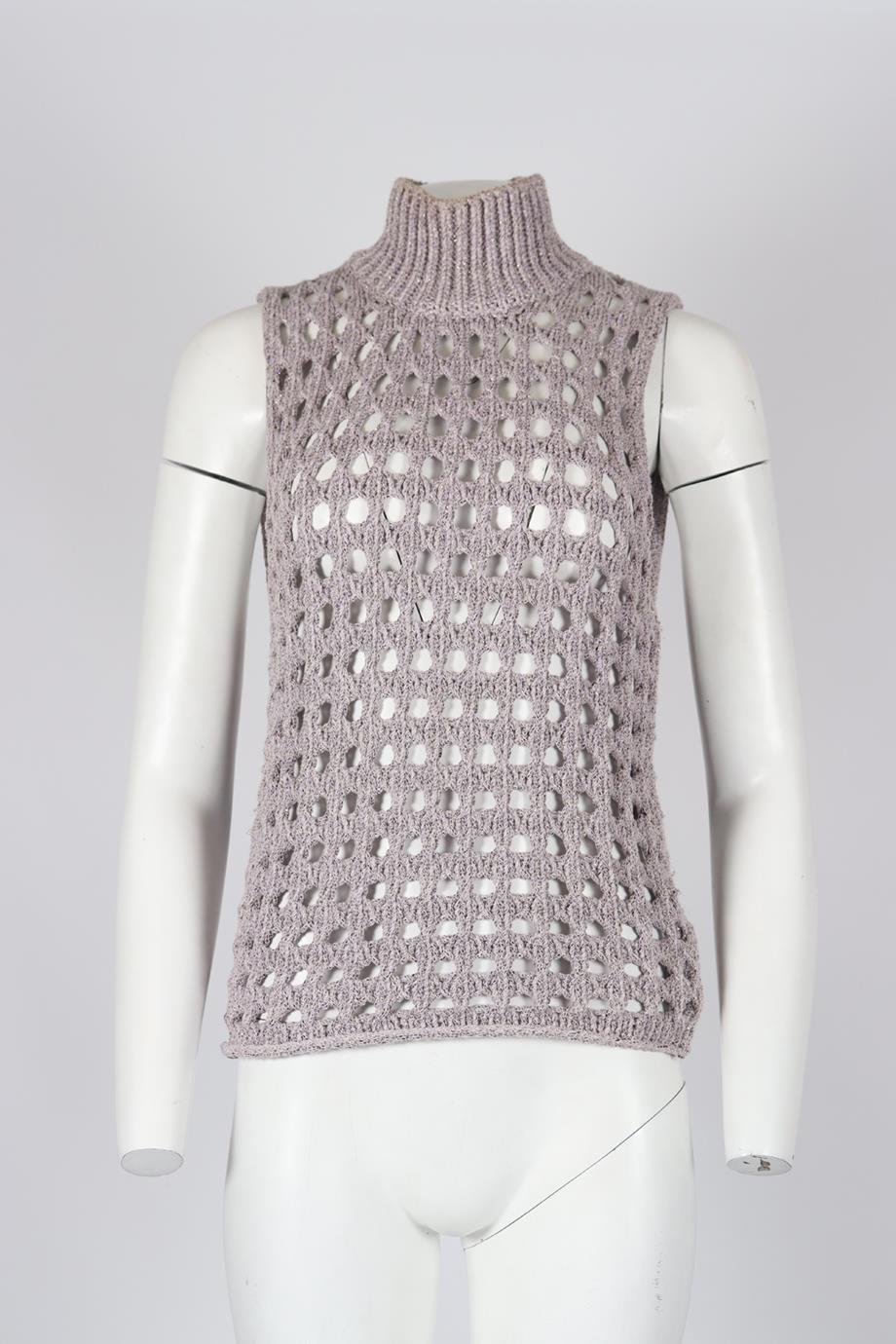 IRO COTTON BLEND TURTLENECK TOP SMALL - Image 2