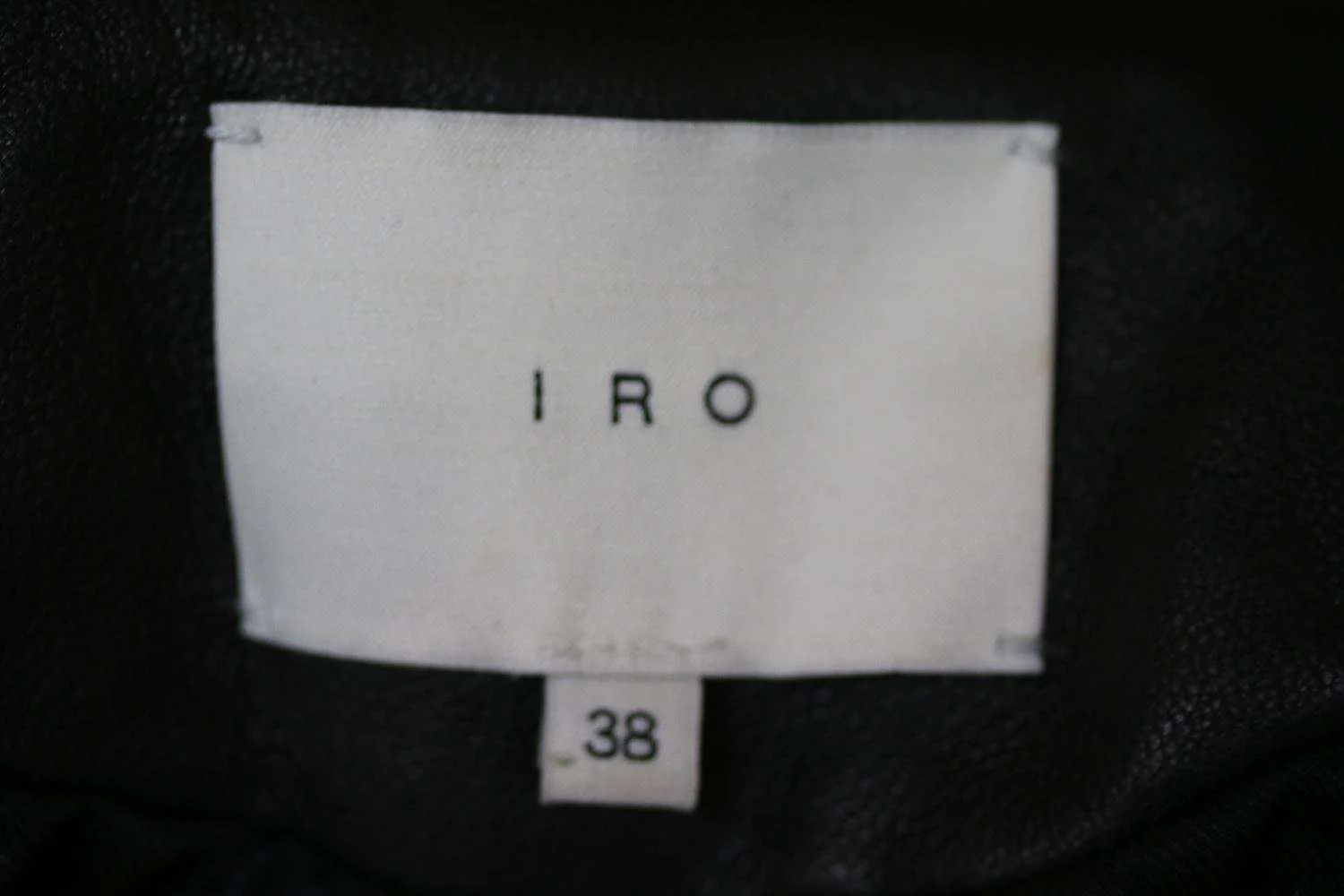 IRO JONE LEATHER MOTO JACKET FR 38 UK 10 - Image 6