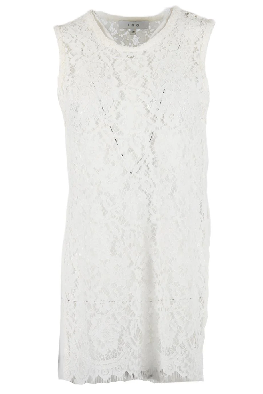IRO LACE COTTON BLEND TOP FR 36 UK 8