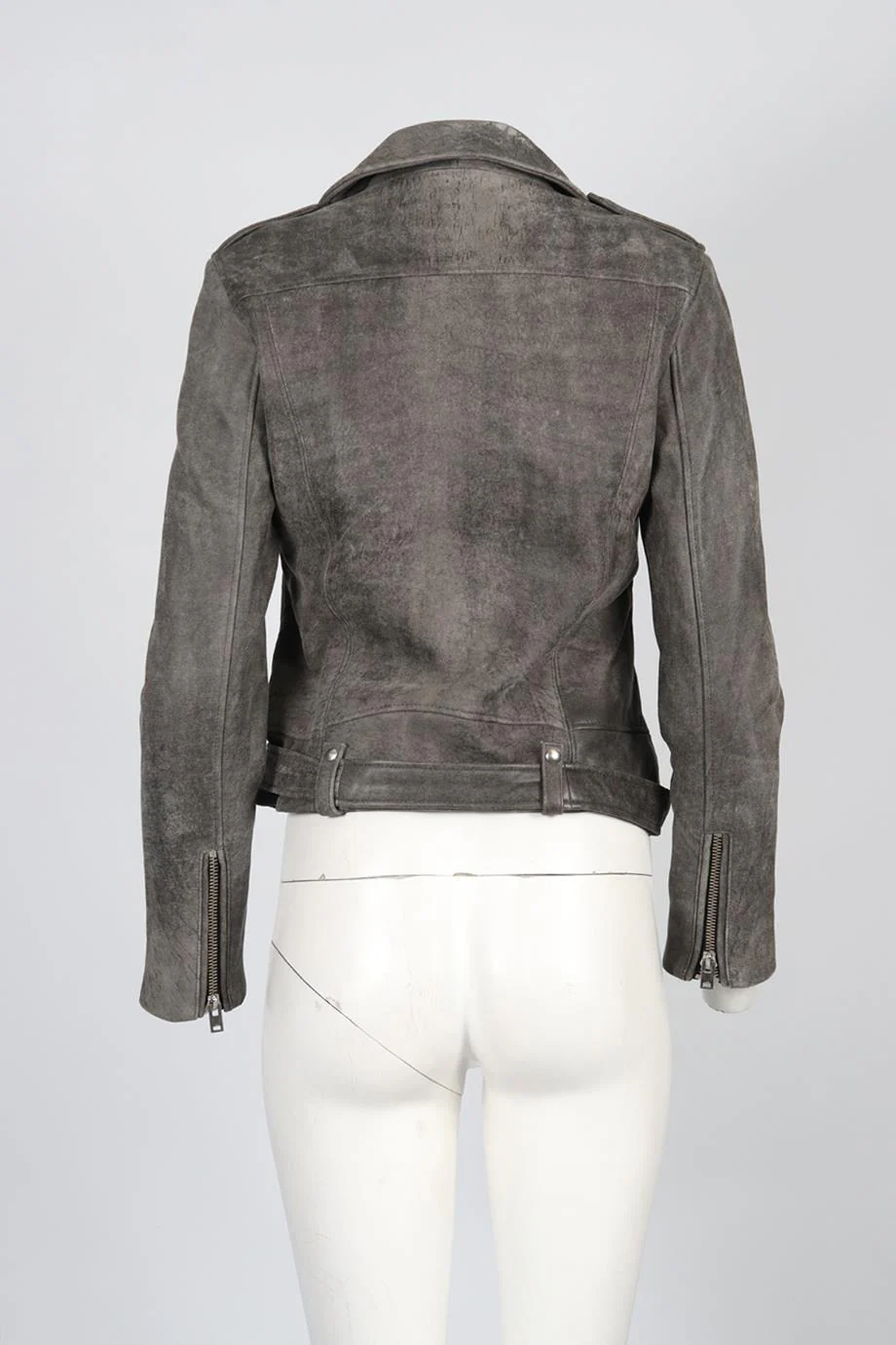 IRO LEATHER BIKER JACKET FR 40 UK 12 - Image 4