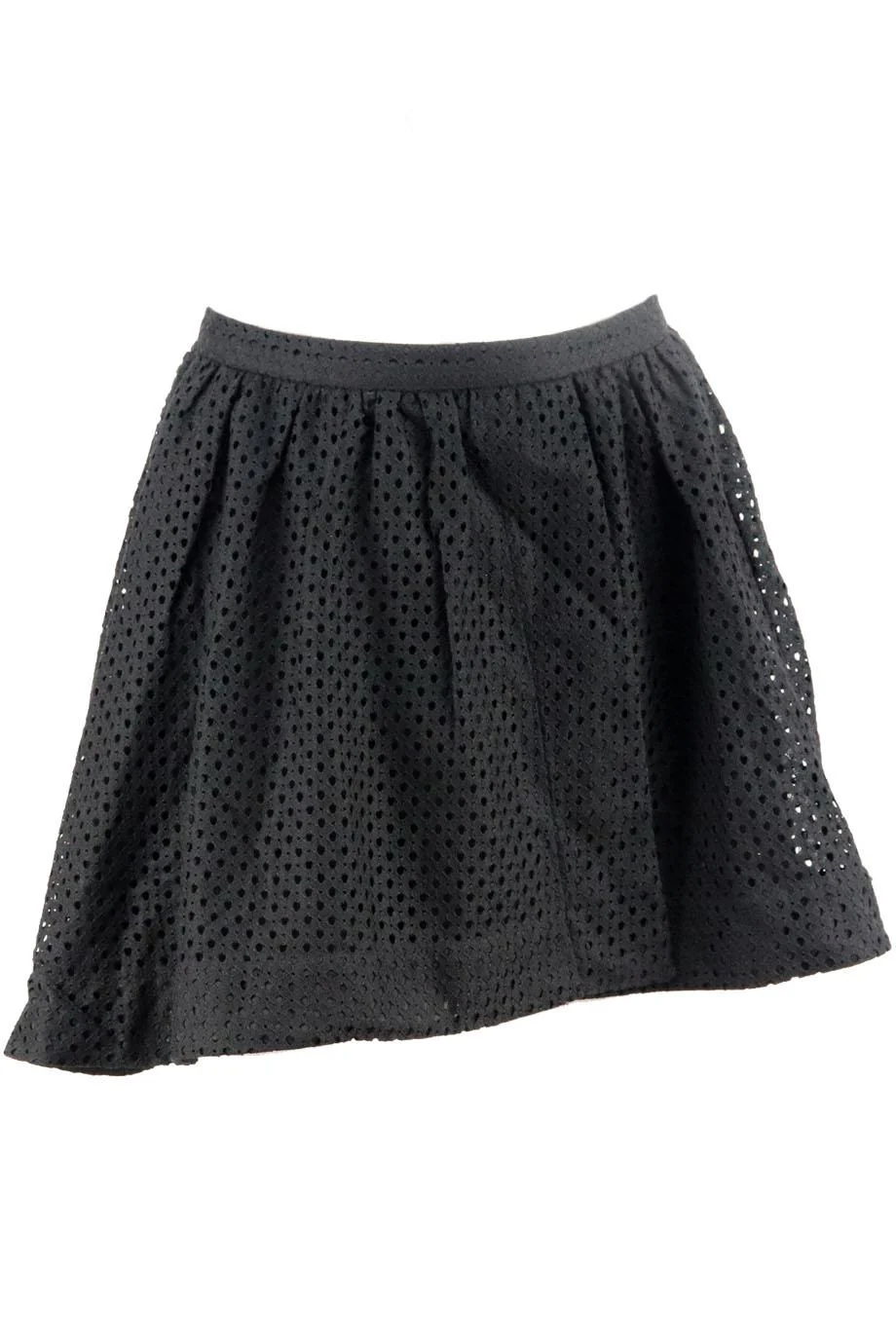 IRO OTILIA WRAP EFFECT PLEATED BRODERIE ANGLAISE MINI SKIRT FR 36 UK 8 - Image 7