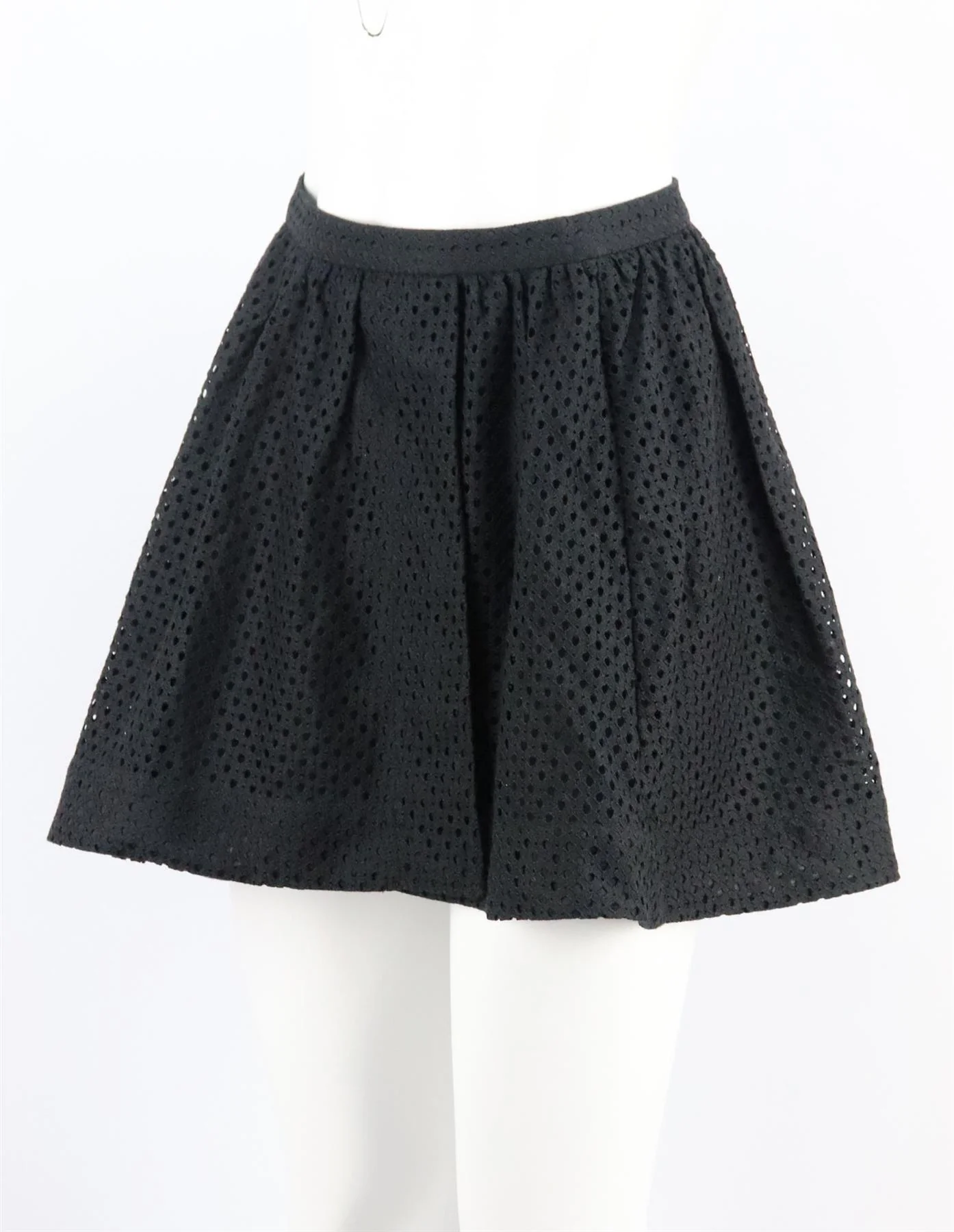 IRO OTILIA WRAP EFFECT PLEATED BRODERIE ANGLAISE MINI SKIRT FR 36 UK 8 - Image 9
