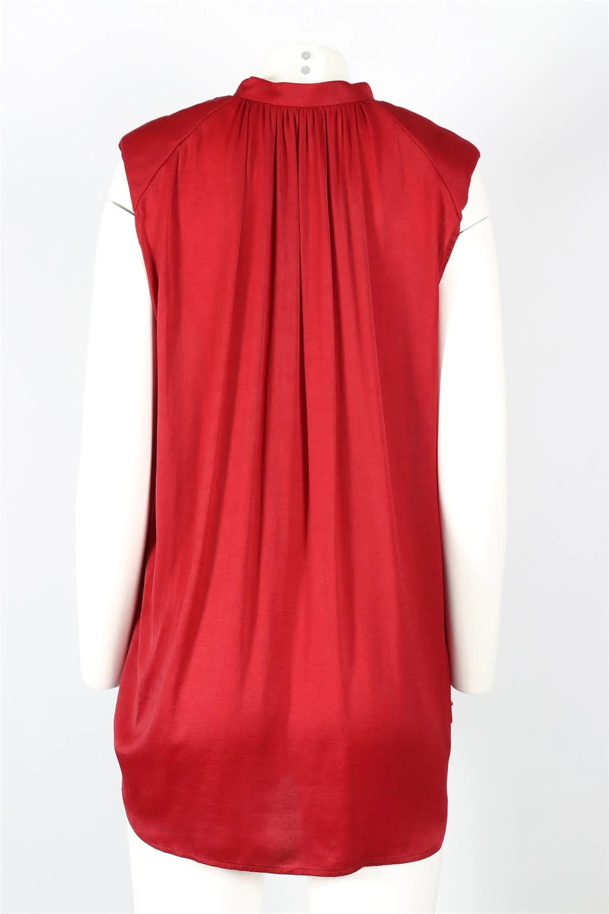 IRO RED SATIN TOP UK 6 - Image 4