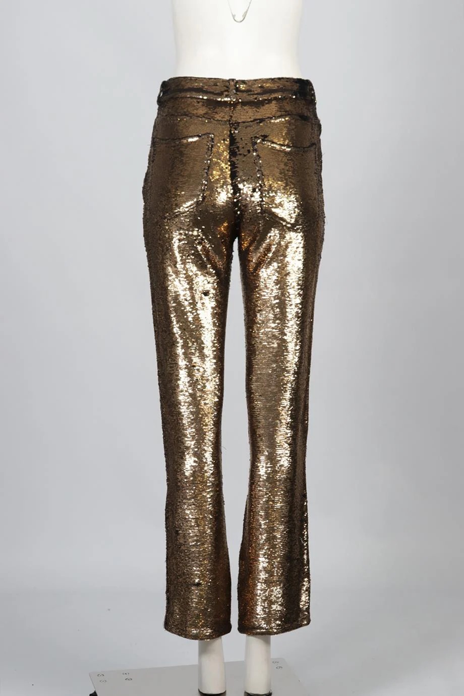 IRO SEQUINNED STRAIGHT LEG PANTS FR 36 UK 8 - Image 4