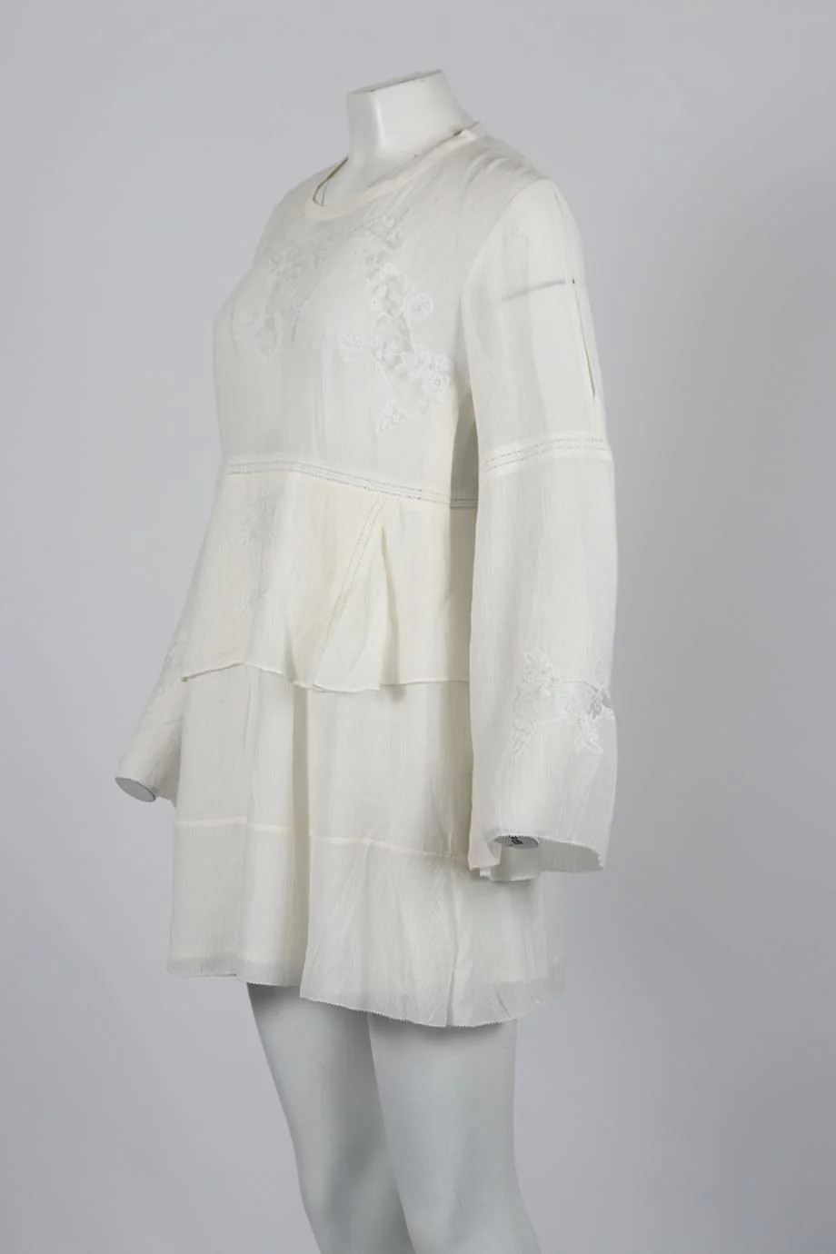 IRO SILK BLEND MINI DRESS FR 36 UK 8 - Image 3