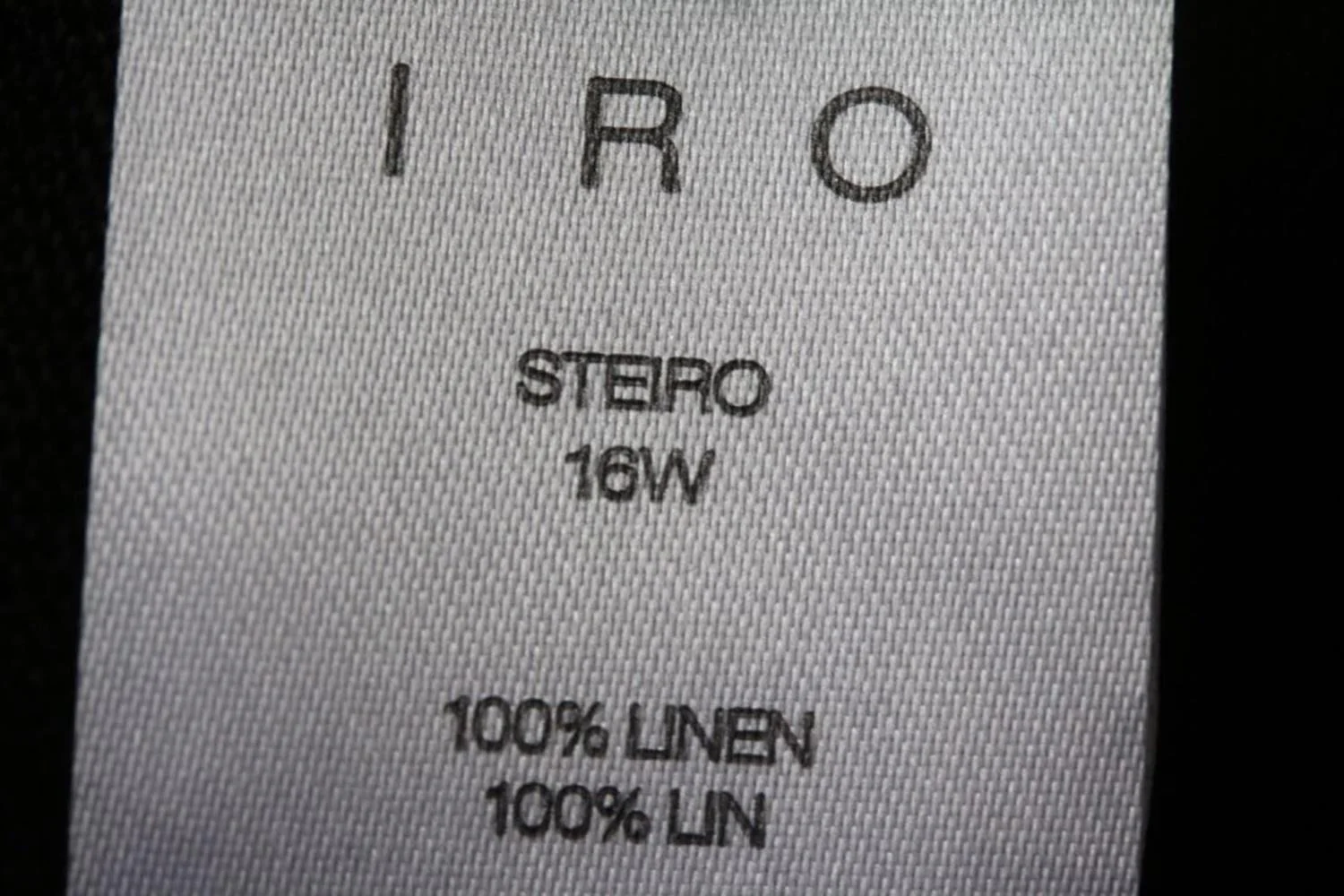 IRO STEIRO EYELET EMBELLISHED SLUB LINEN T-SHIRT SMALL - Image 6