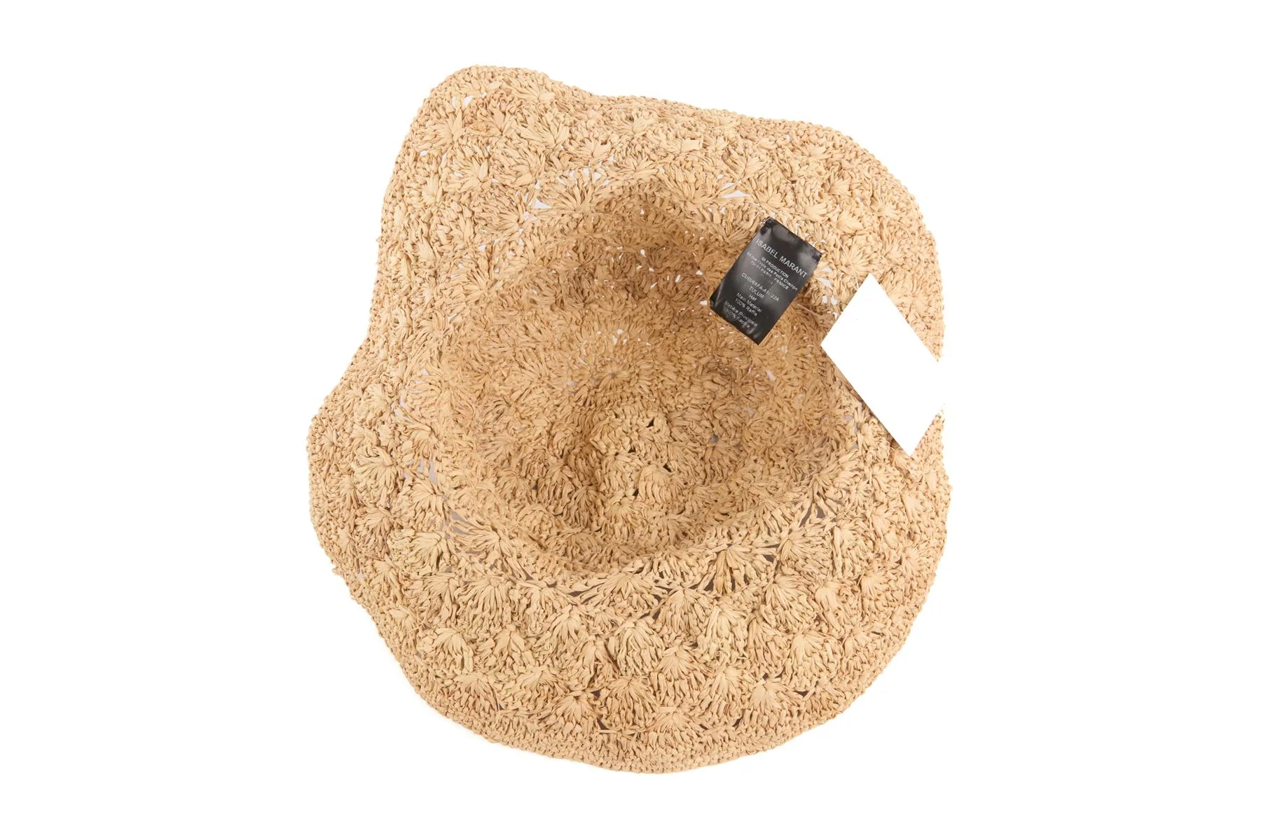 ISABEL MARANT BEIGE RAFFIA HAT - Image 6